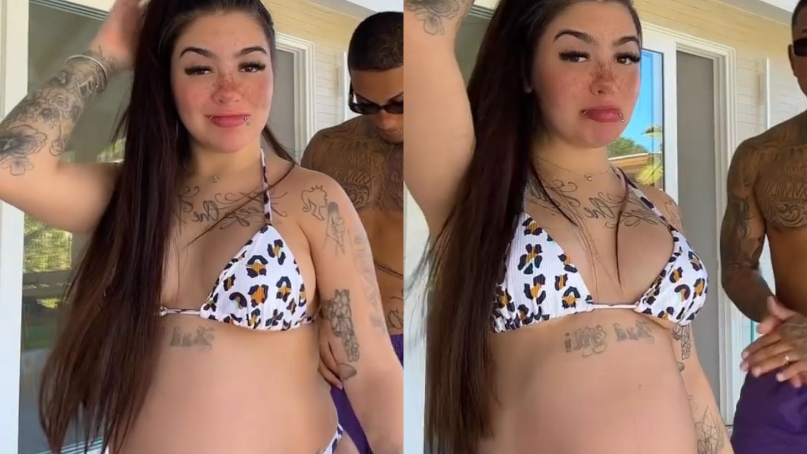Grávida, MC Mirella impressiona ao exibir barrigão explodindo