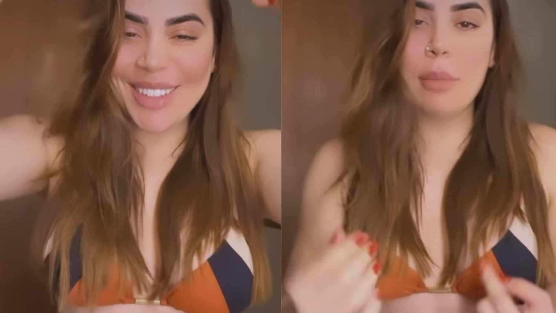 Naiara Azevedo causa ao dançar de roupa de banho: ”Qual a necessidade?”