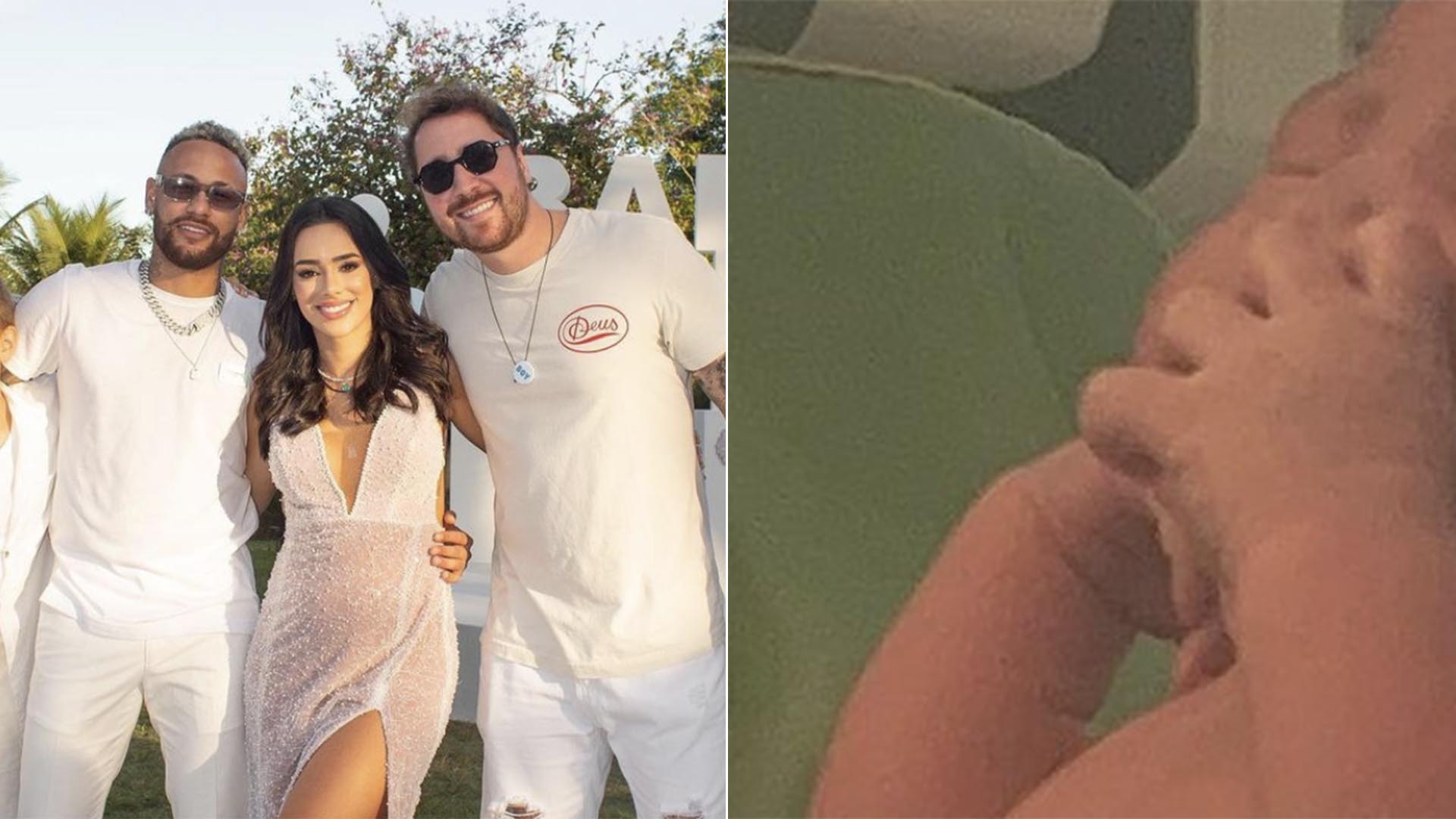 Padrinho de Mavie exibe foto inédita do nascimento da filha de Neymar Jr e Bruna Biancardi