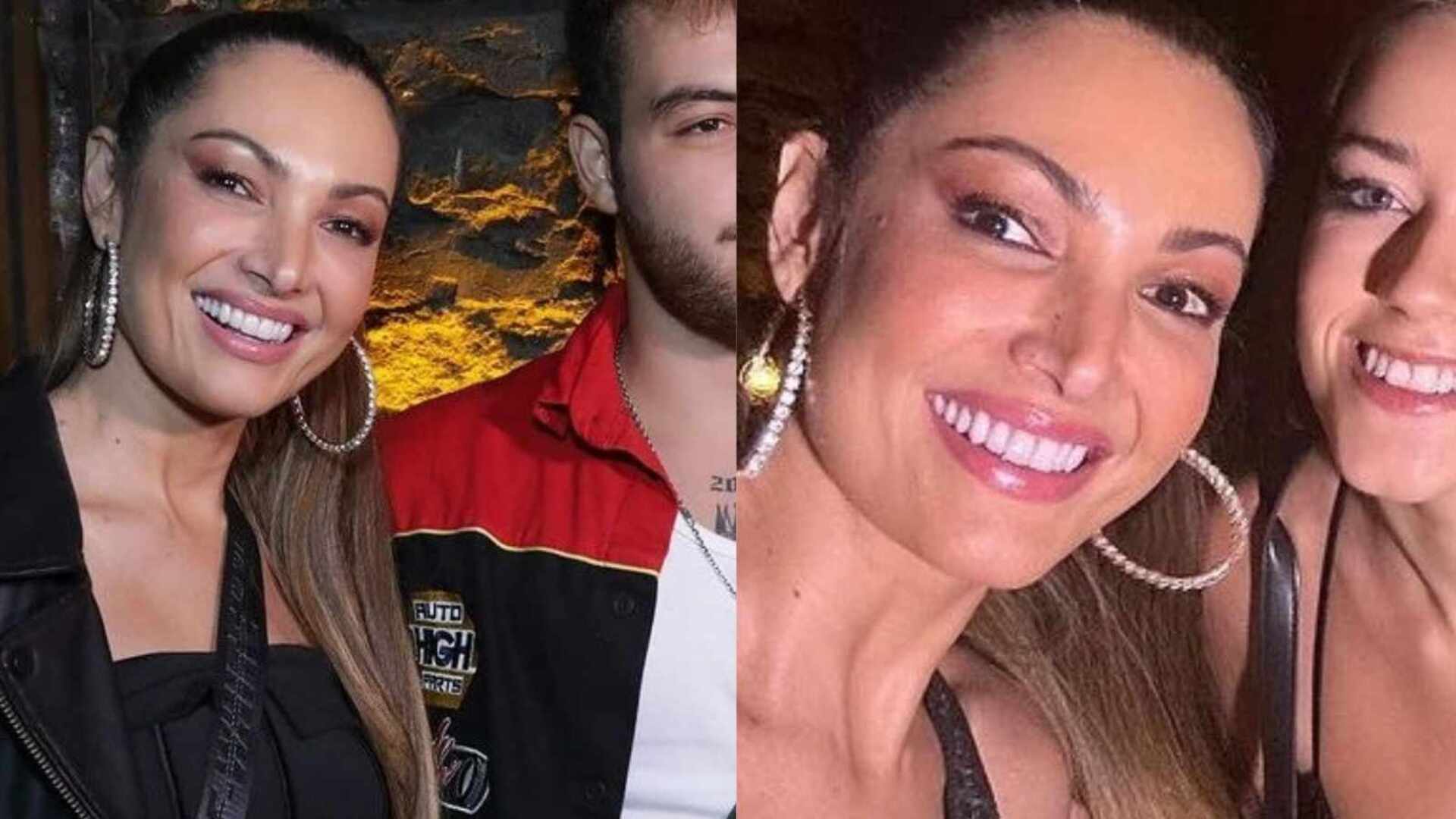 Toda estilosa, Patrícia Poeta curte balada com o filho e a nora: ”Amo”