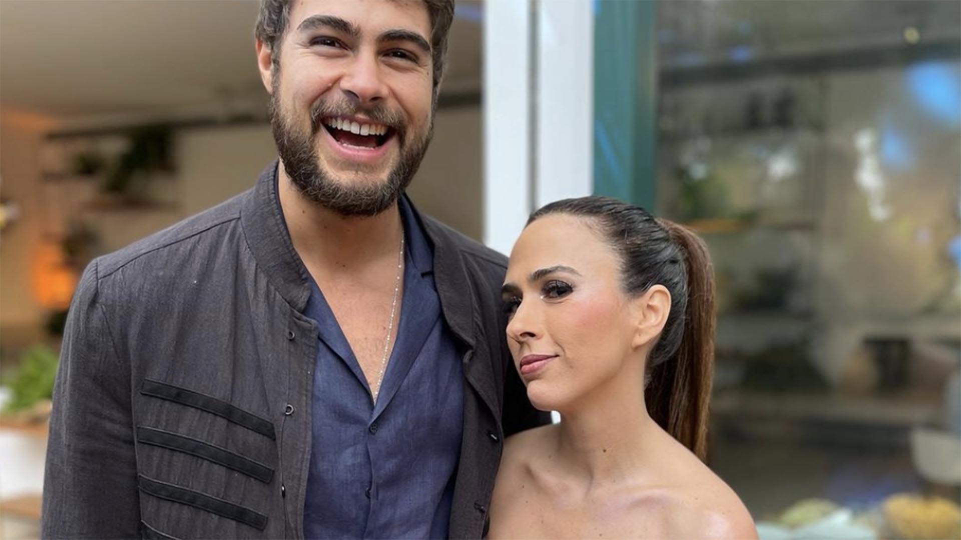 Tata Werneck reage ao ver foto do marido, Rafael Vitti, sem camisa