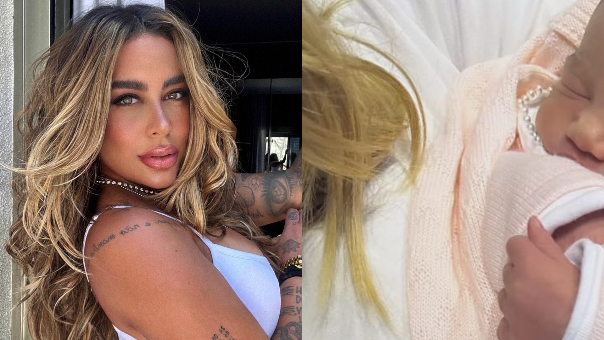 Irmã de Neymar se derrete ao postar primeira foto com Mavie: “Nossa princesinha”