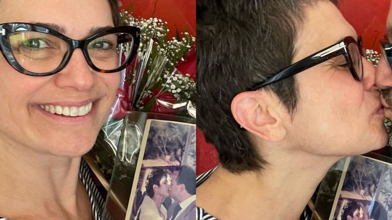 Sandra Annenberg comemora 27 anos ao lado do marido: “Amor só aumenta”