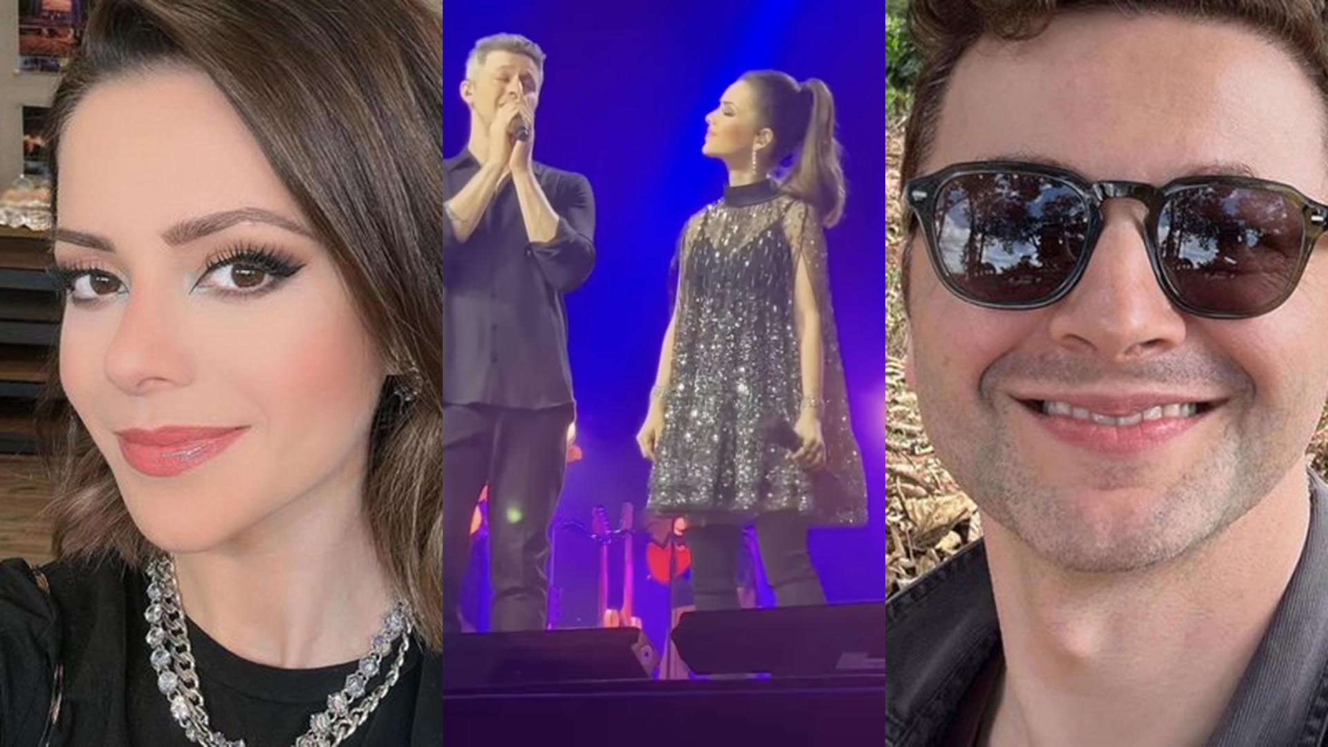 Separados, Sandy e Lucas Lima dividem o palco em Lisboa