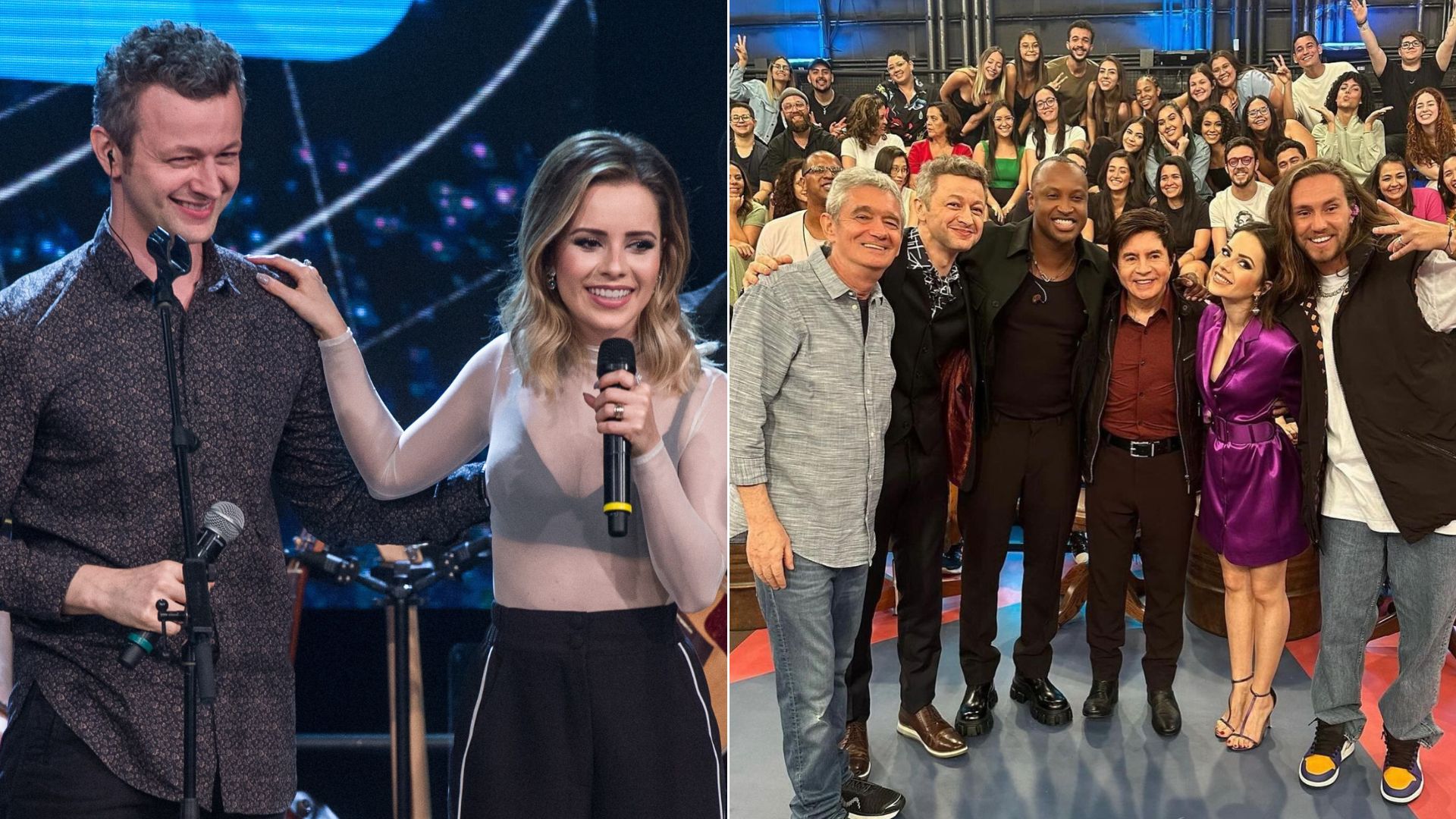 Fã entrega emoção de Sandy e Lucas Lima no Altas Horas: ‘Não foi para fazer show’