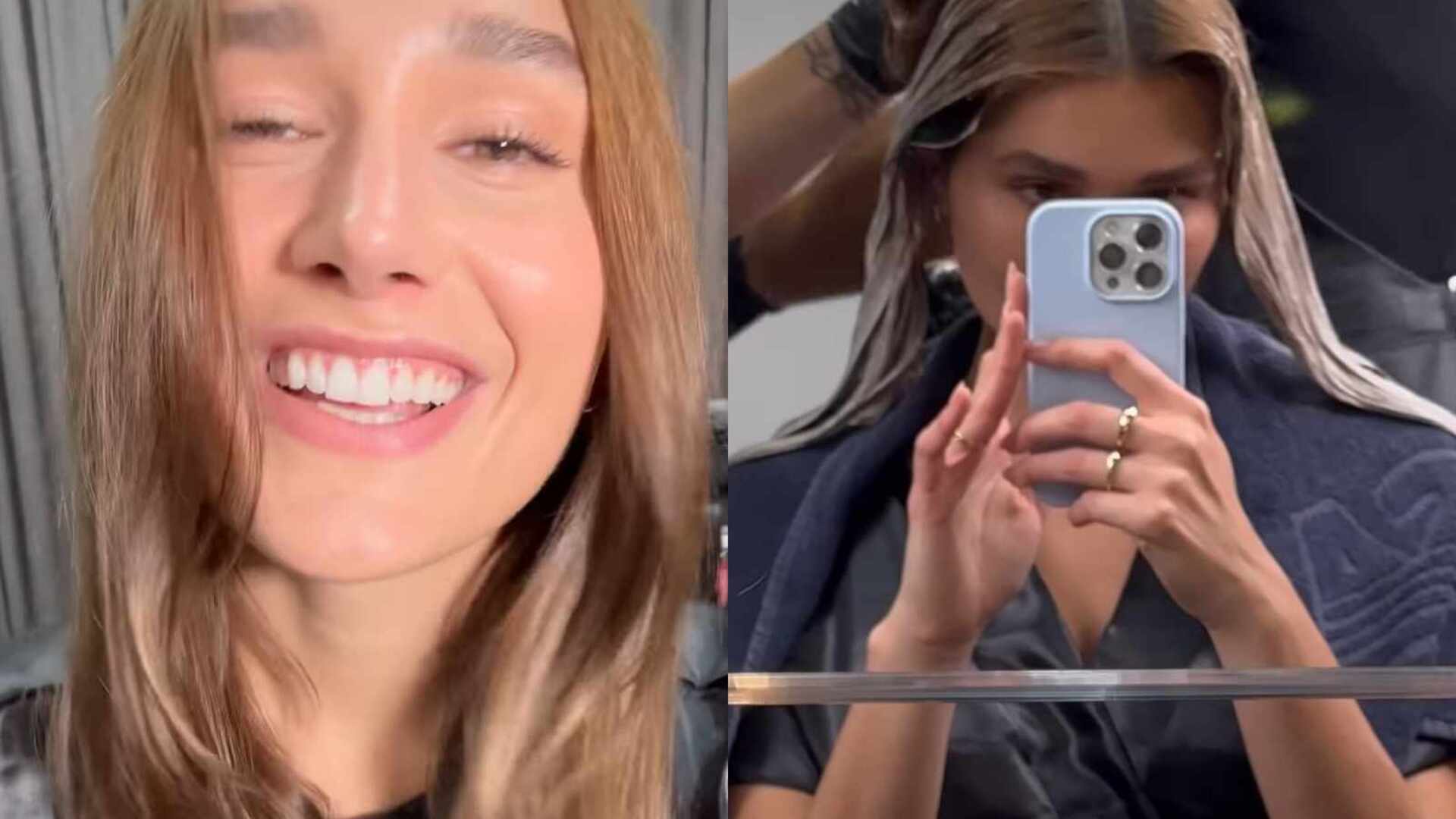 Sasha Meneghel choca ao surgir ruiva: ”Muito linda”