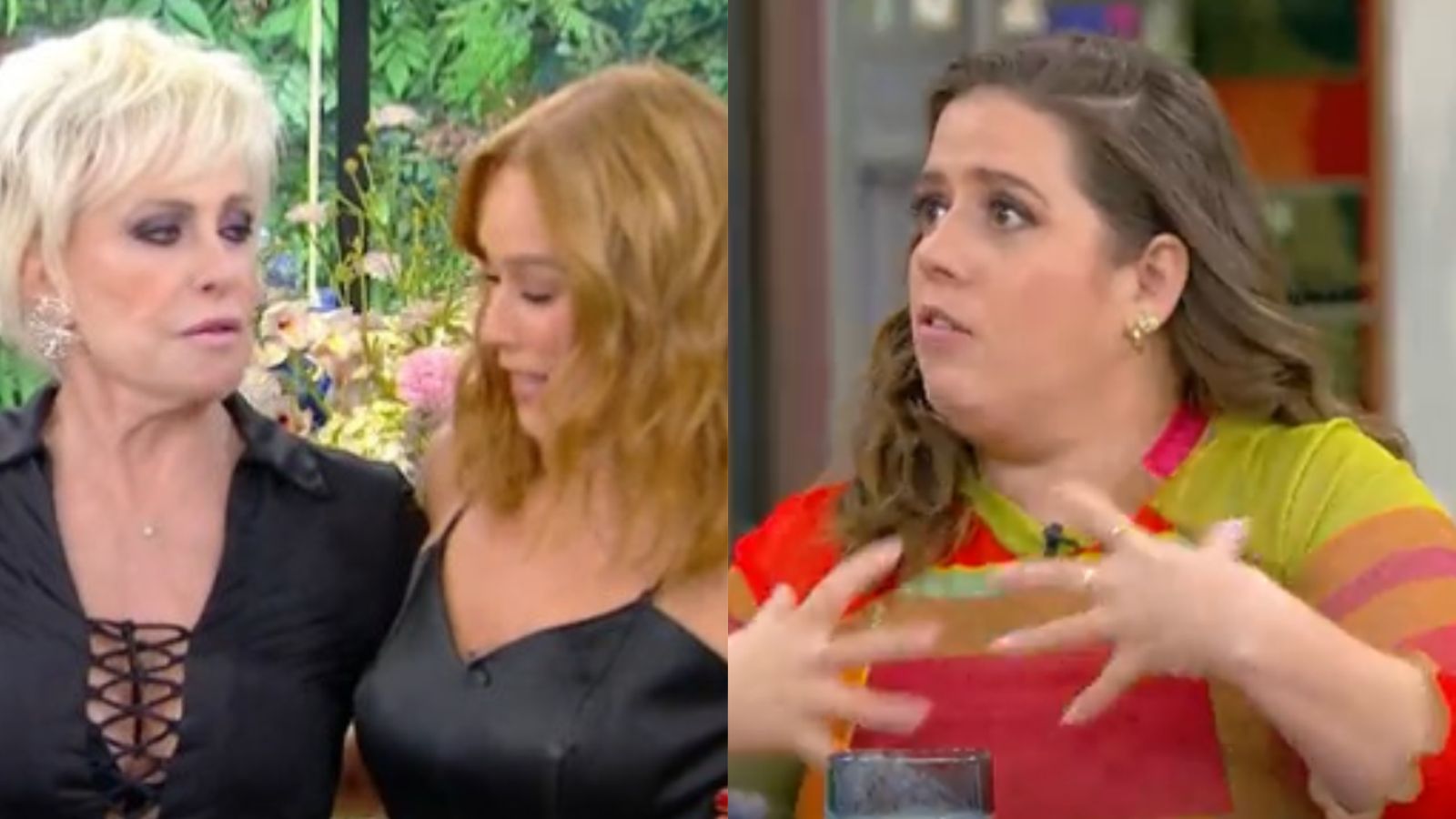 Tati Machado faz comentário inusitado sobre look de Ana Maria Braga: ‘Vai peitar?’