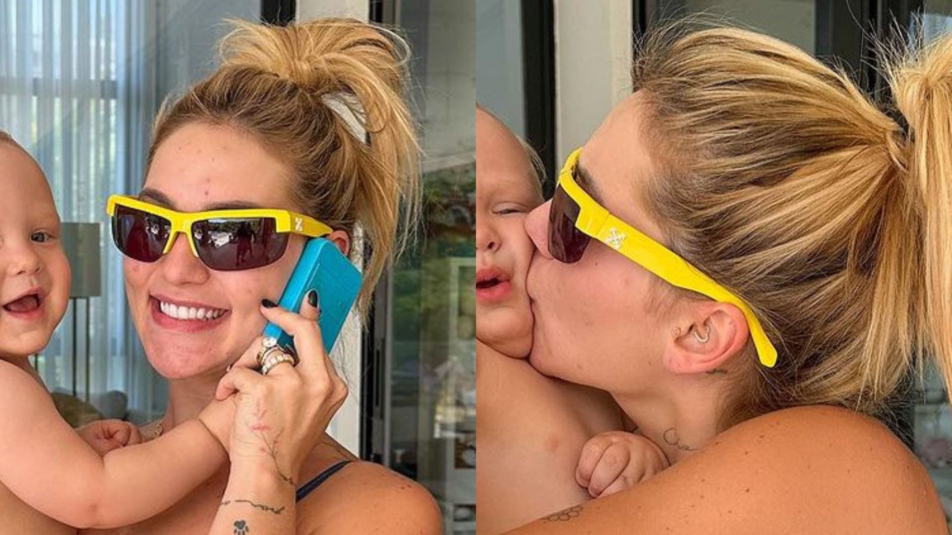 Virginia Fonseca aproveita o fim de semana com o afilhado: “Meu príncipe”
