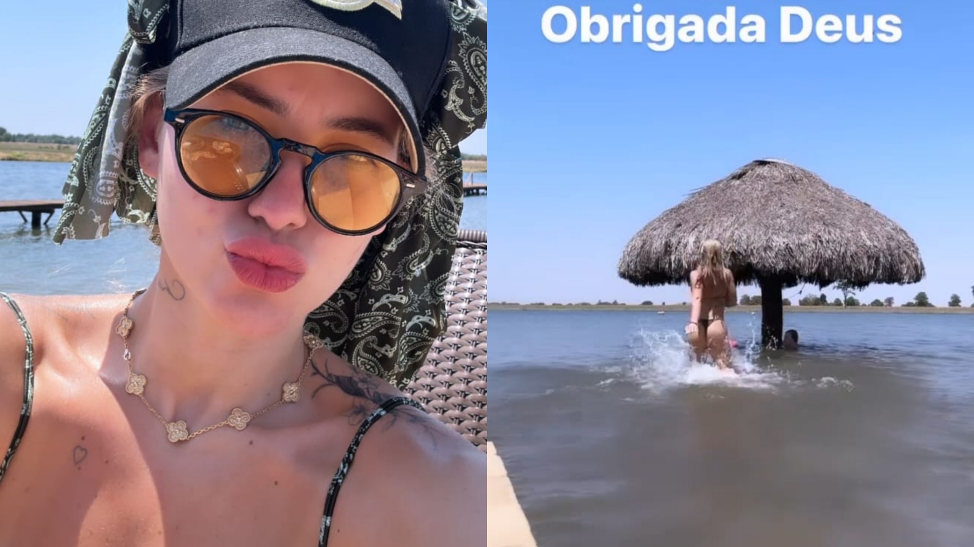 Virgínia Fonseca coloca o bronze em dia na fazenda de Leonardo e faz pose para selfie: ‘Solzinho bom’