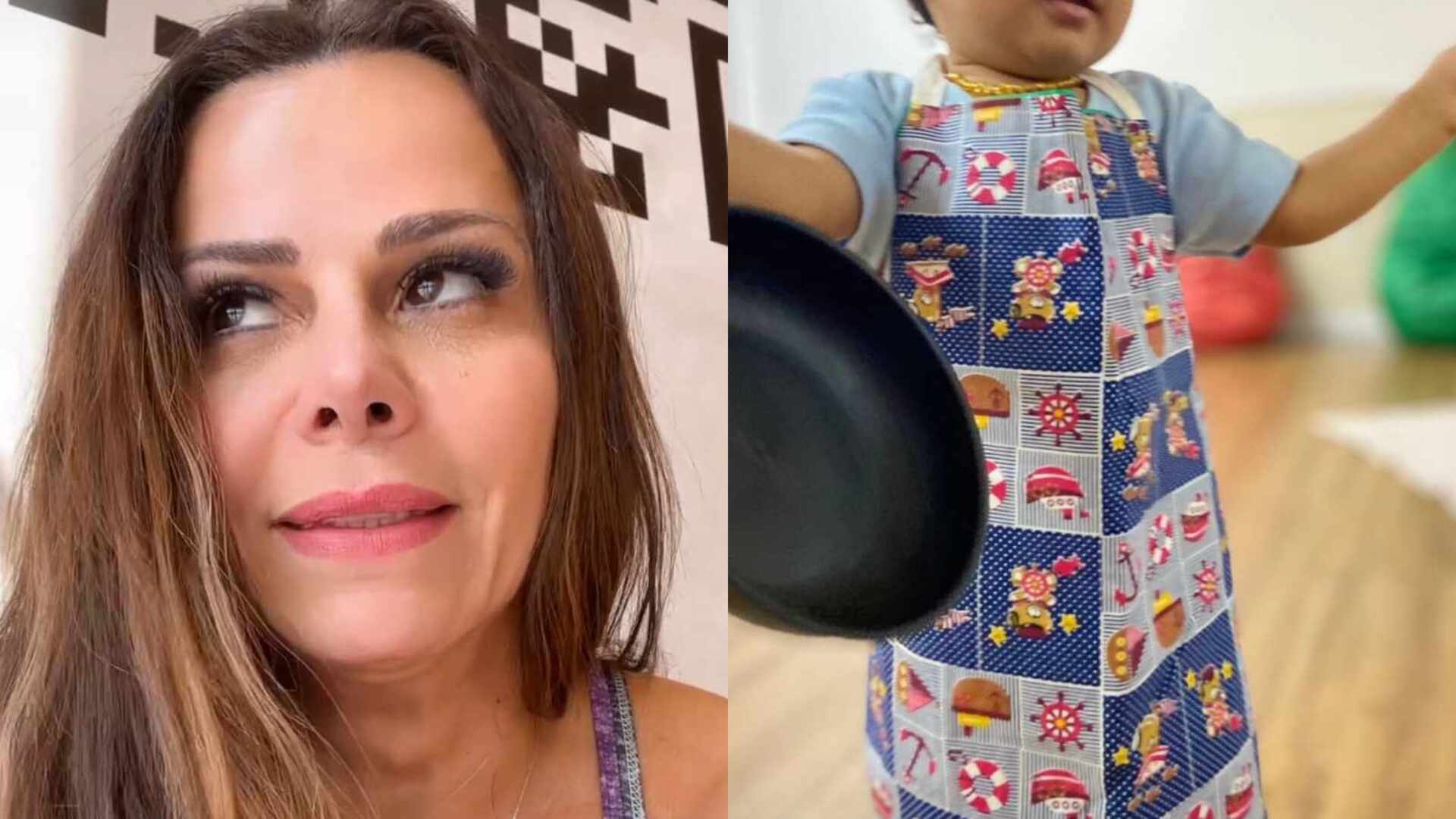 Viviane Araújo fala sobre adaptação do filho na creche: ”Aprendendo”