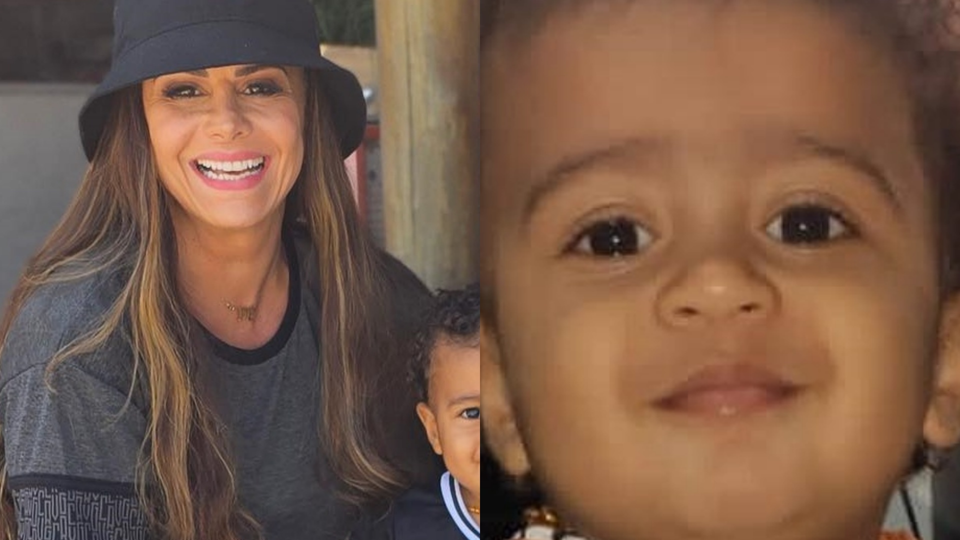 Filho de Viviane Araújo rouba a cena ao tentar ficar sério nas fotos: “Fofo”
