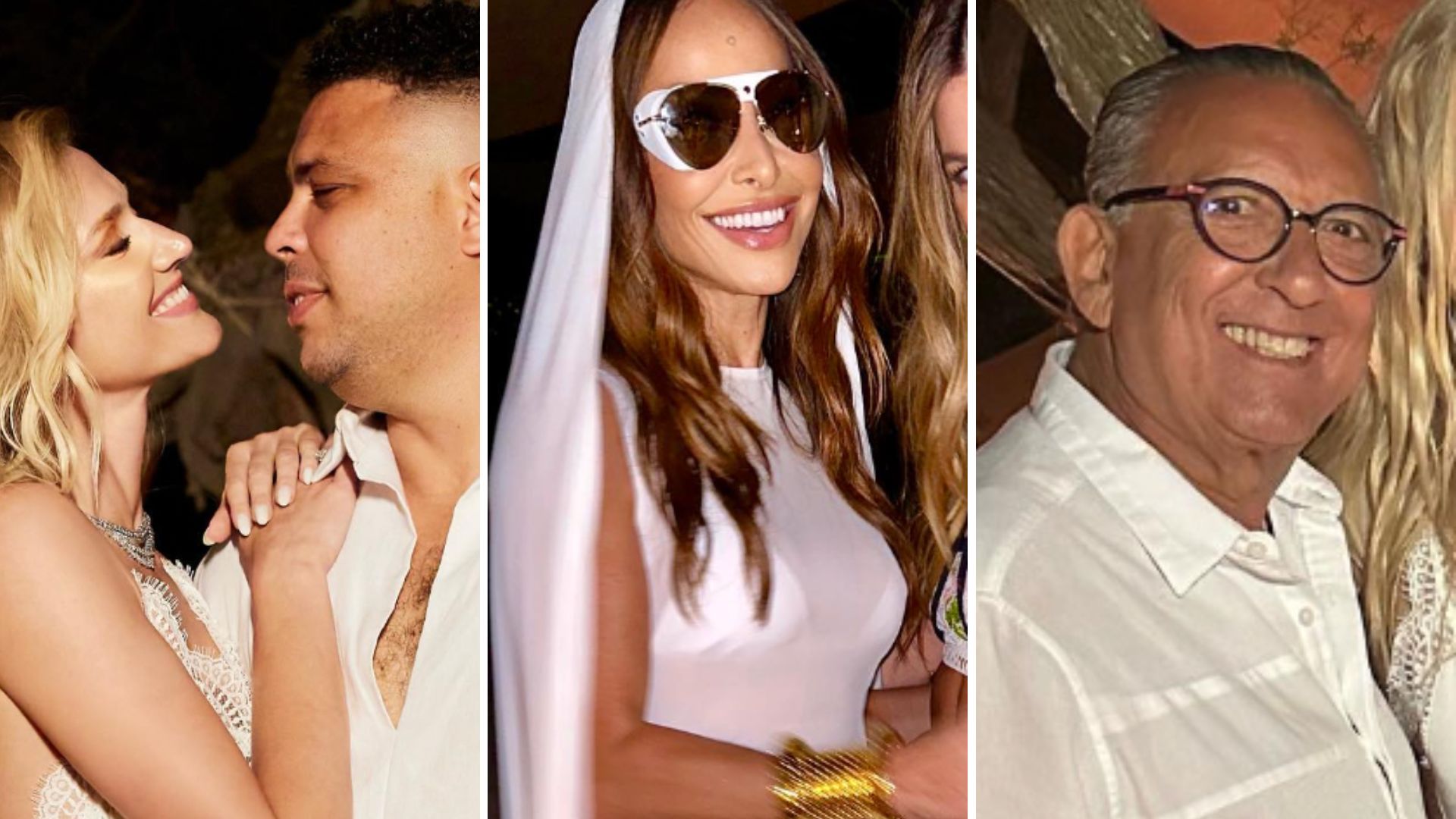 White party: Ronaldo e Celina Locks recebem convidados em festa luxuosa na Espanha