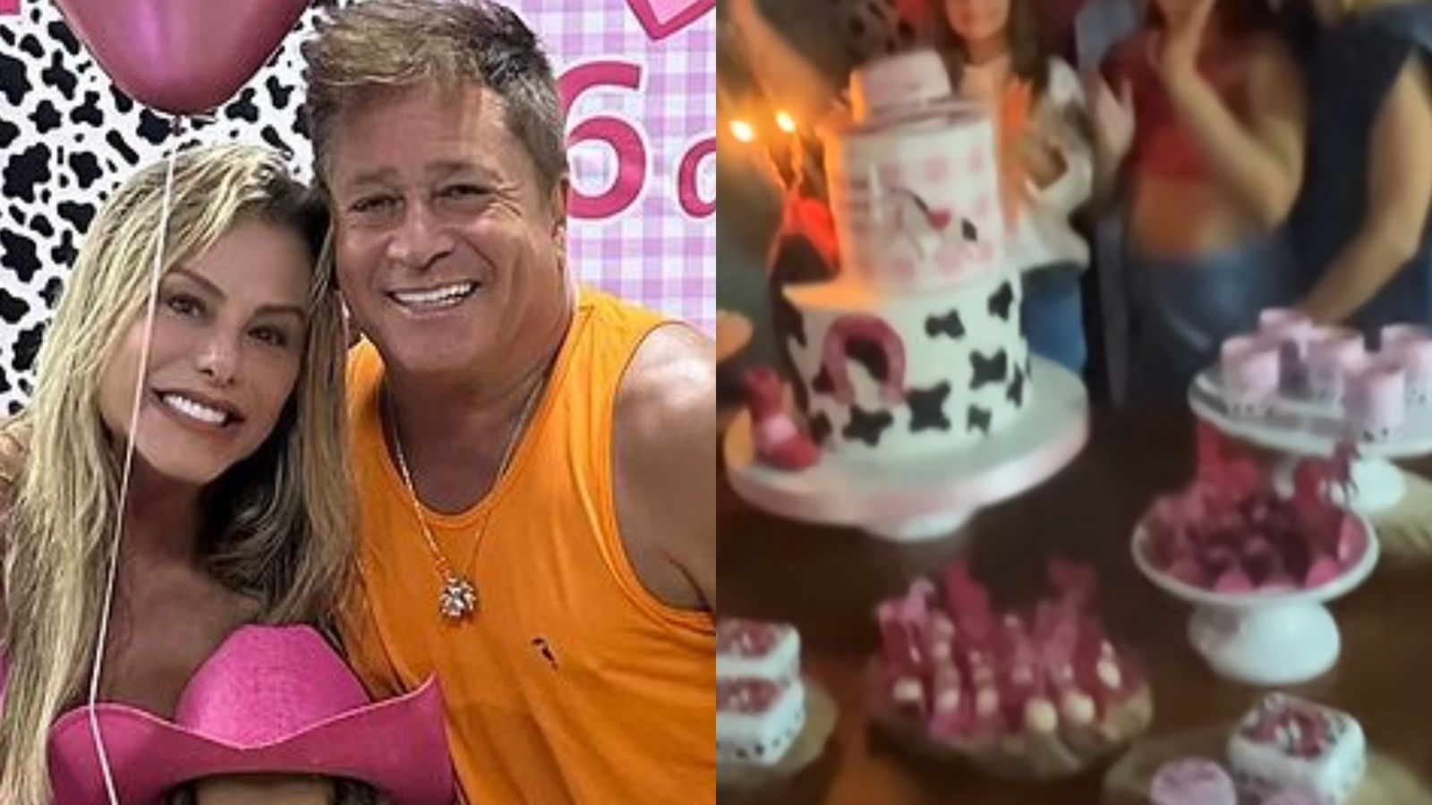 Leonardo e Poliana Rocha organizam festa de aniversário para netinha, Mavie