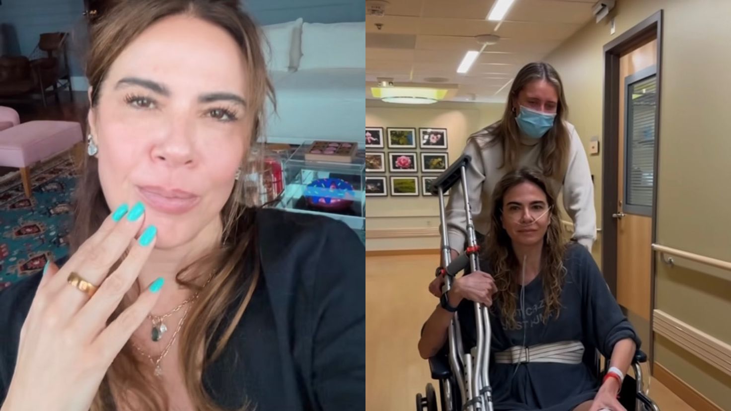 Luciana Gimenez relembra um ano do acidente de esqui nos EUA