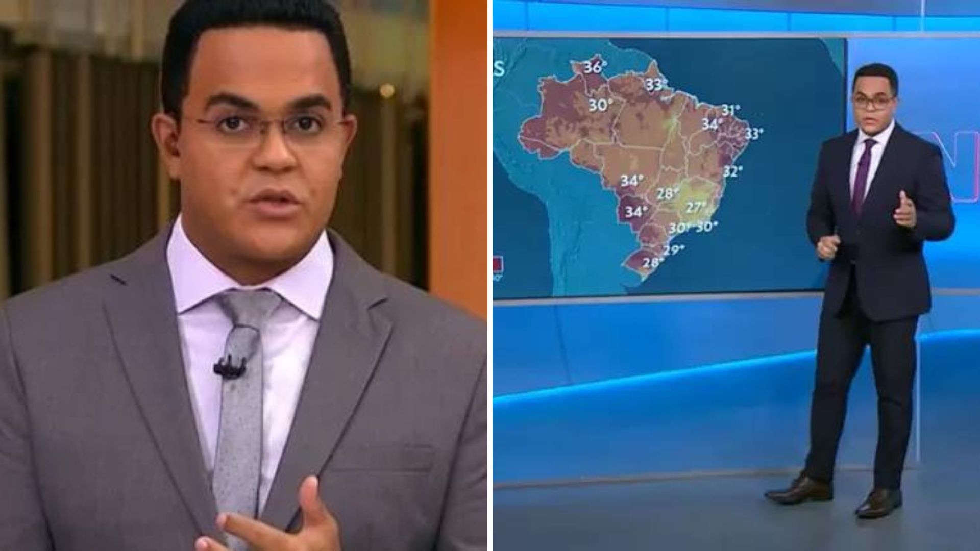 ‘Moço do tempo’ da Globo passa mal e deixa a emissora de ambulância