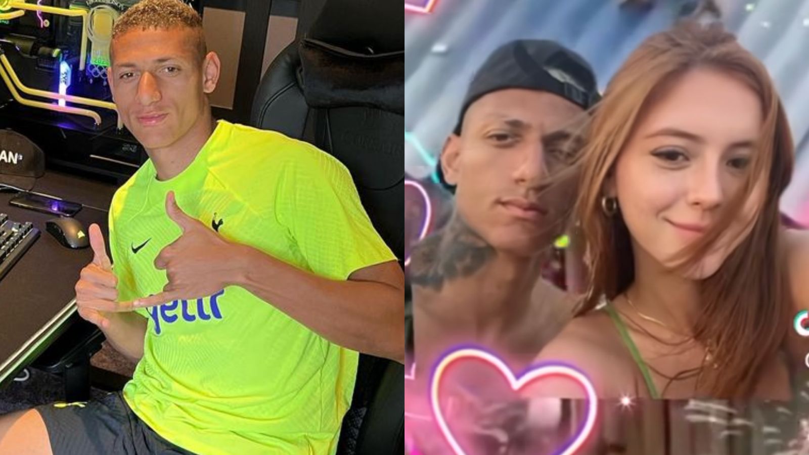 Richarlison assume namoro com estudante de direito: ‘Homem de uma mulher só’