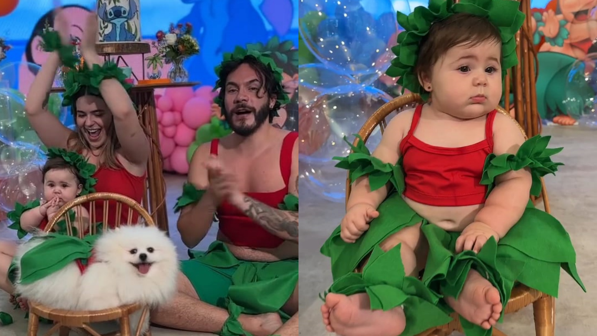 Viih Tube e Eliezer celebram mesversário da filha com festa temática