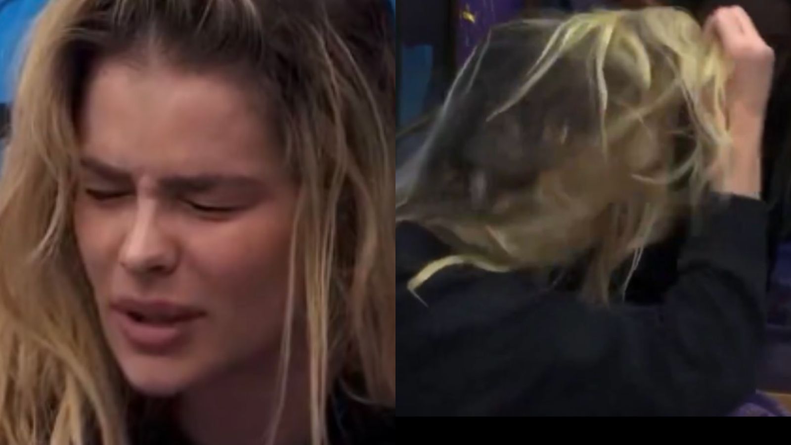 BBB 24: Yasmin Brunet fica assustada com o estado de seu cabelo: “Deu errado”