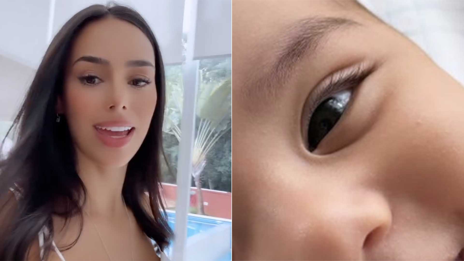 Filha de Neymar Jr, Mavie aparece de brinco pela primeira vez
