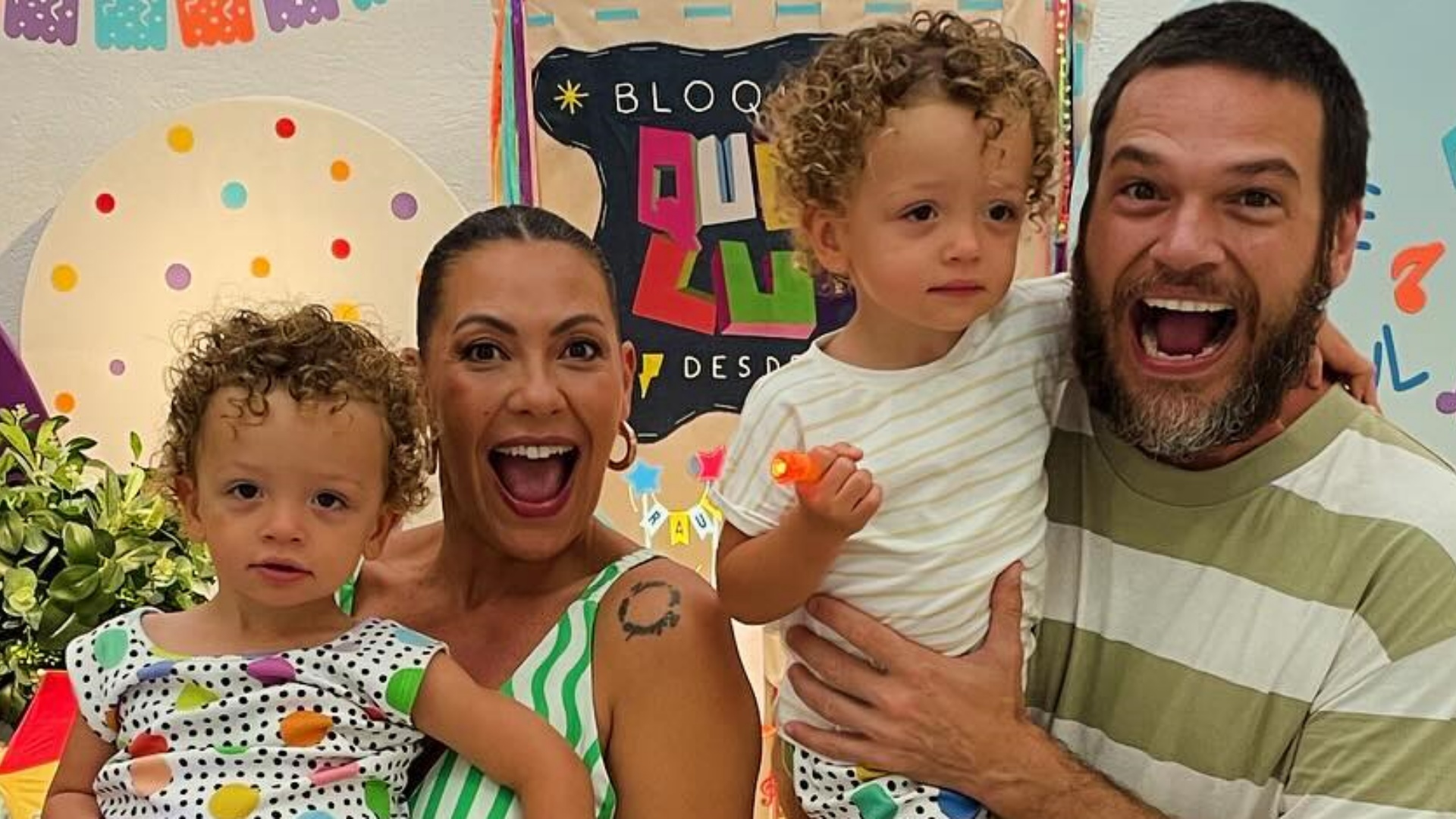 Filhos de Fabiula Nascimento e Emílio Dantas comemoram aniversário com festão