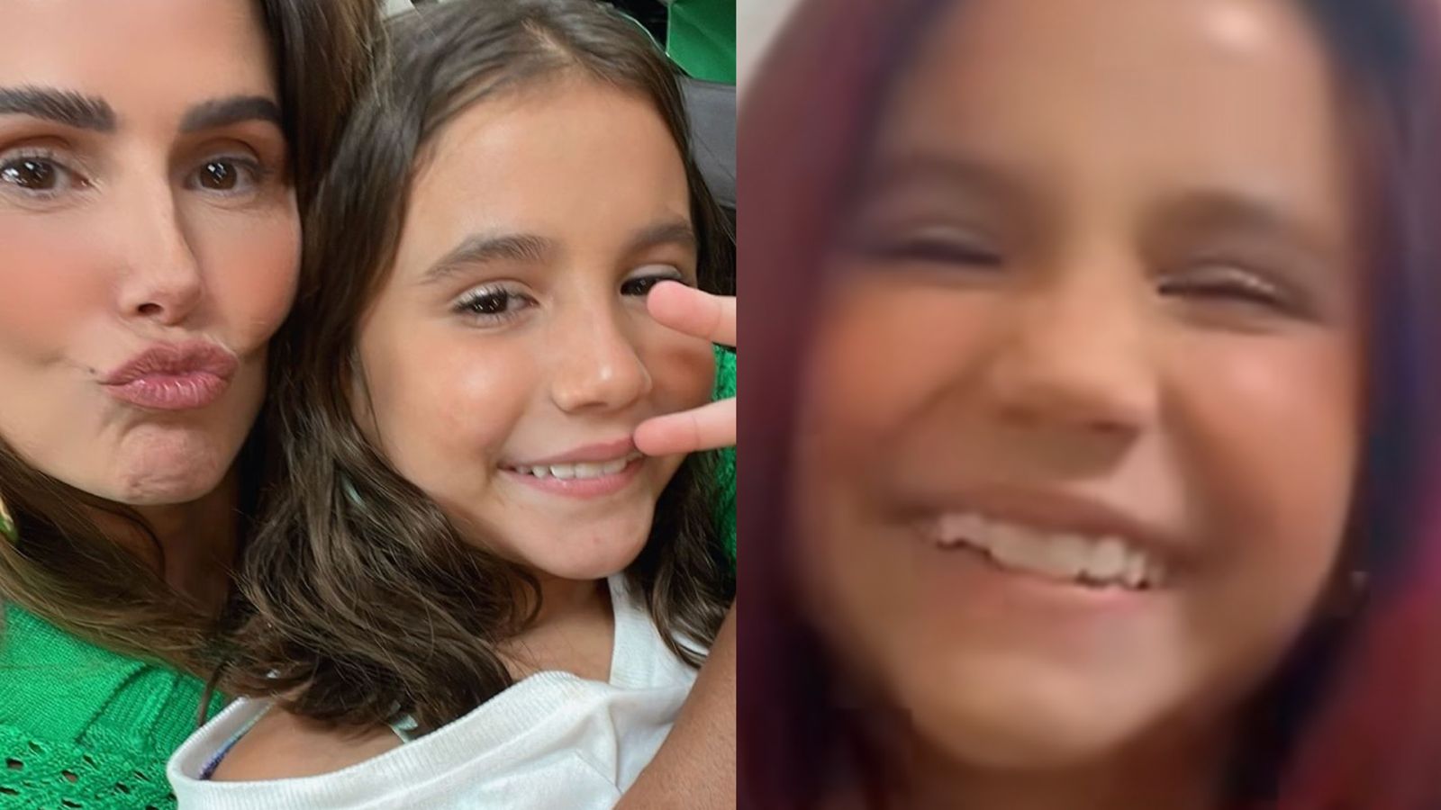 Filha de Deborah Secco radicaliza o visual e pinta o cabelo de vermelho