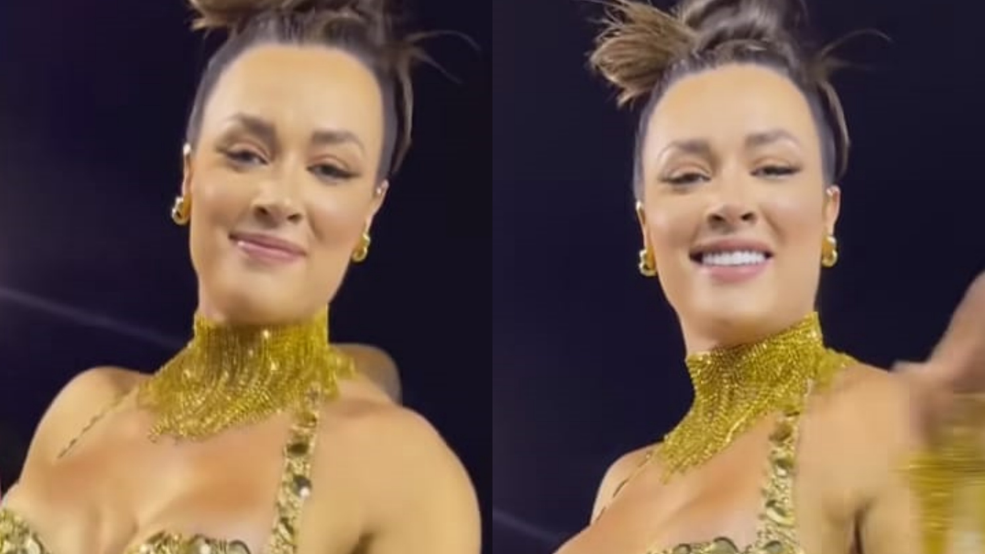 Com look ousado, Juju Salimeni ostenta corpaço durante ensaio de Carnaval