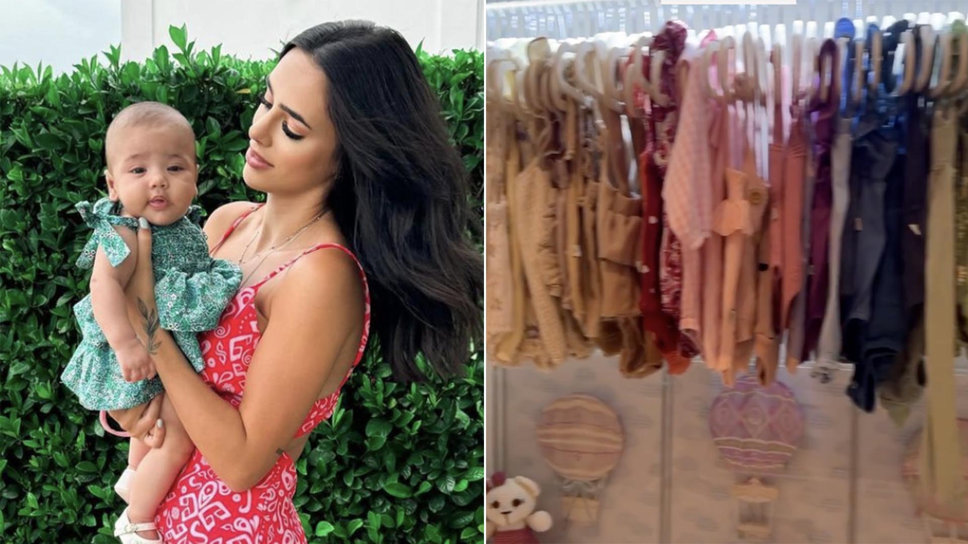 Bruna Biancardi revela detalhes do guarda-roupa da filha, Mavie
