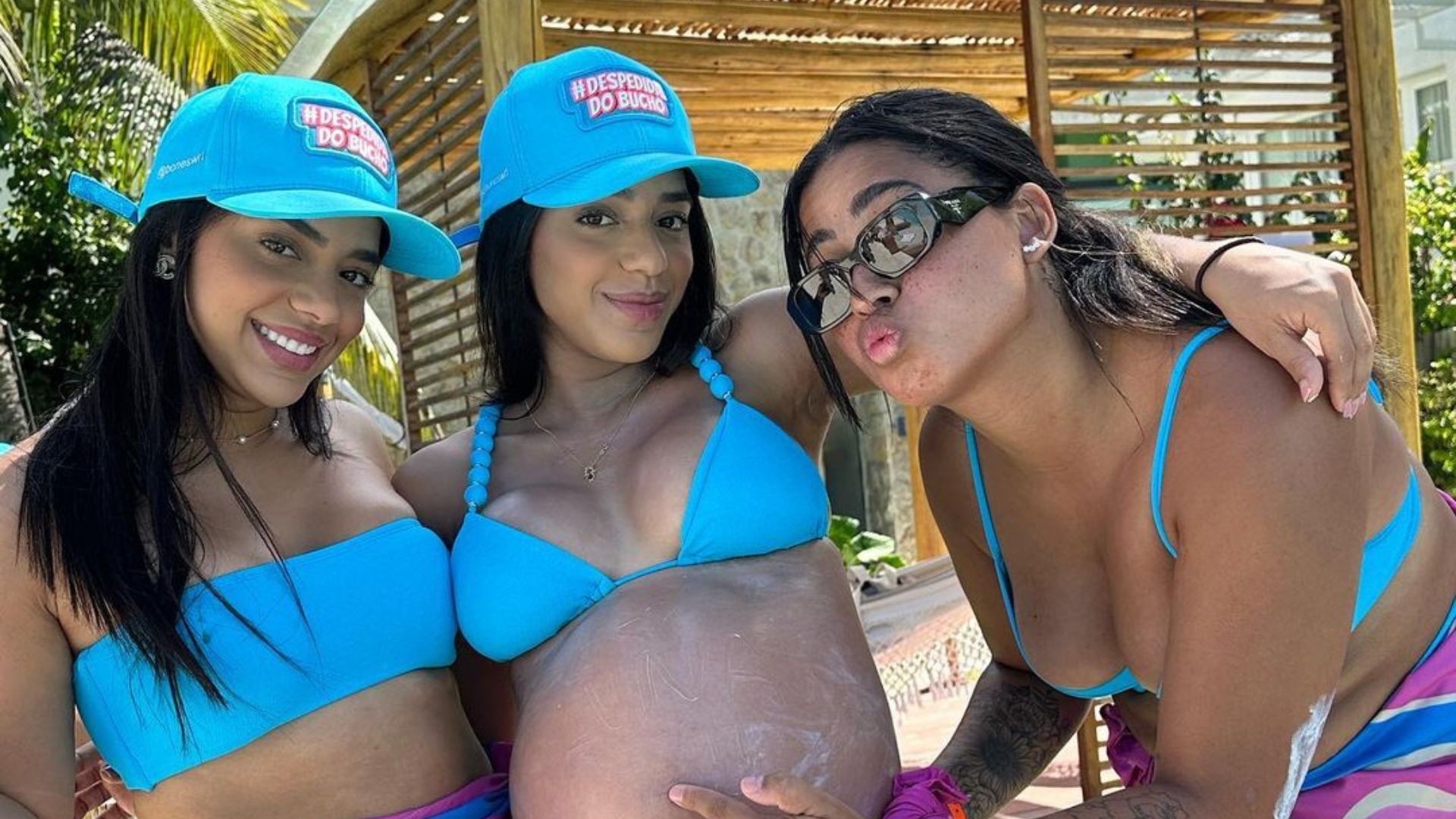 Na reta final da gravidez, Mirella Santos se despede do barrigão