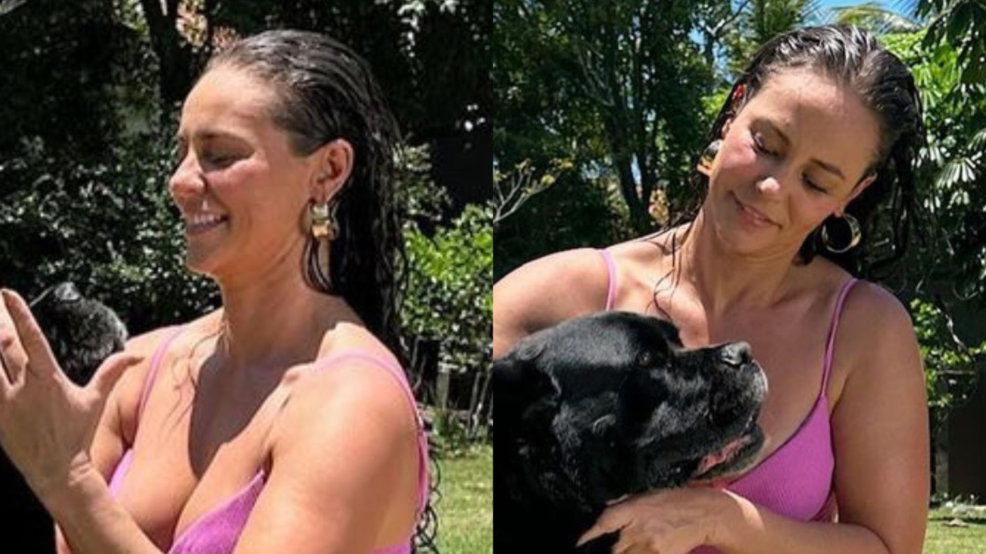 Paolla Oliveira eleva a temperatura ao exibir corpão de maiô: “Deusa”