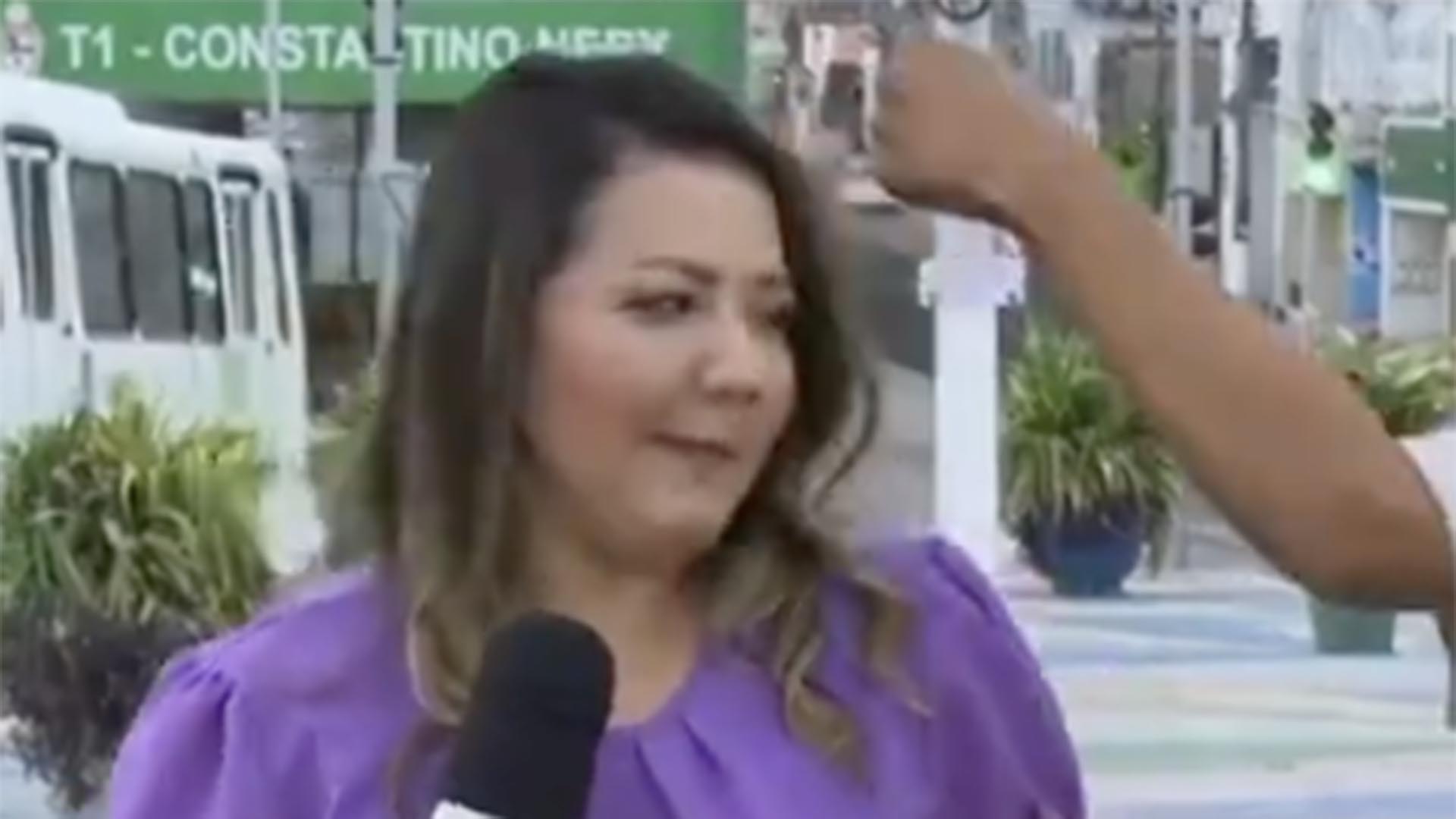Gente! Repórter da Globo leva soco ao vivo na rua