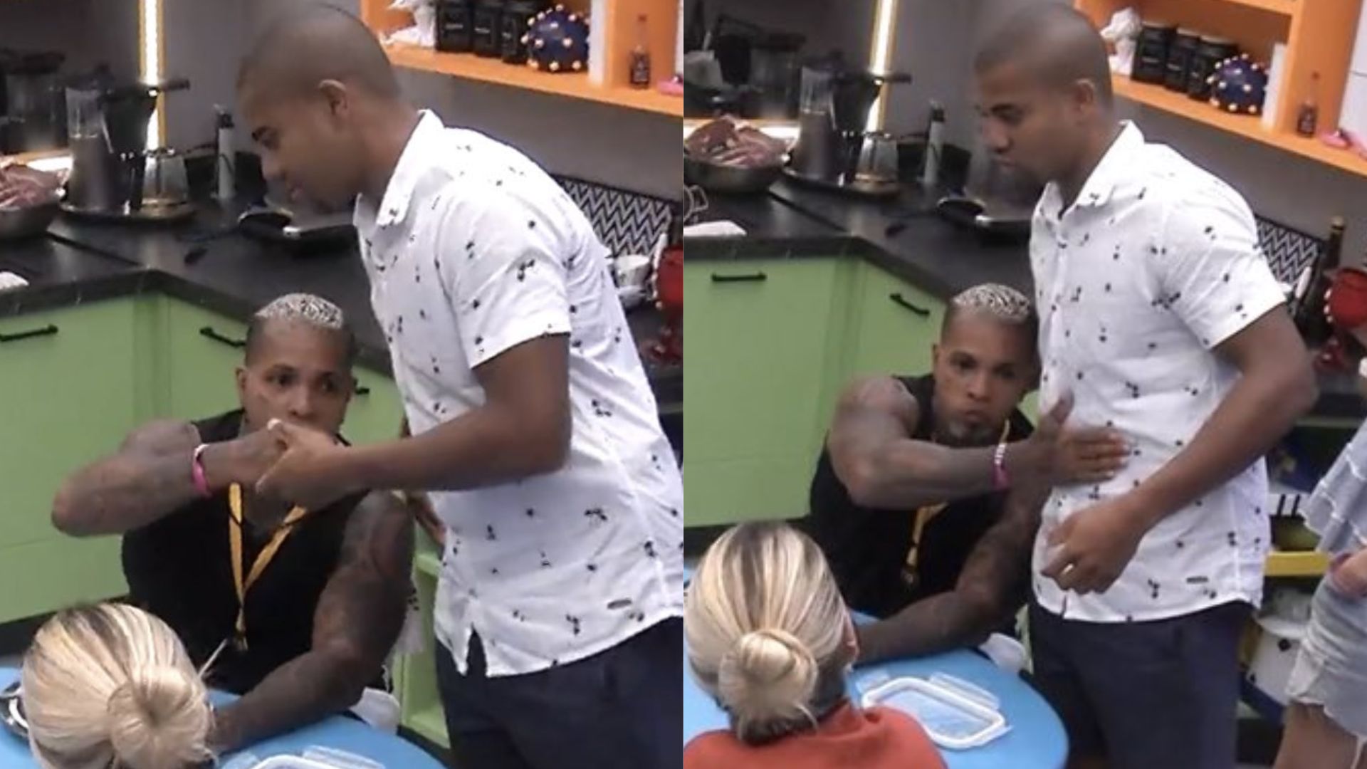 BBB 24: Rodriguinho aperta mão de Davi após dizer que bateria no brother