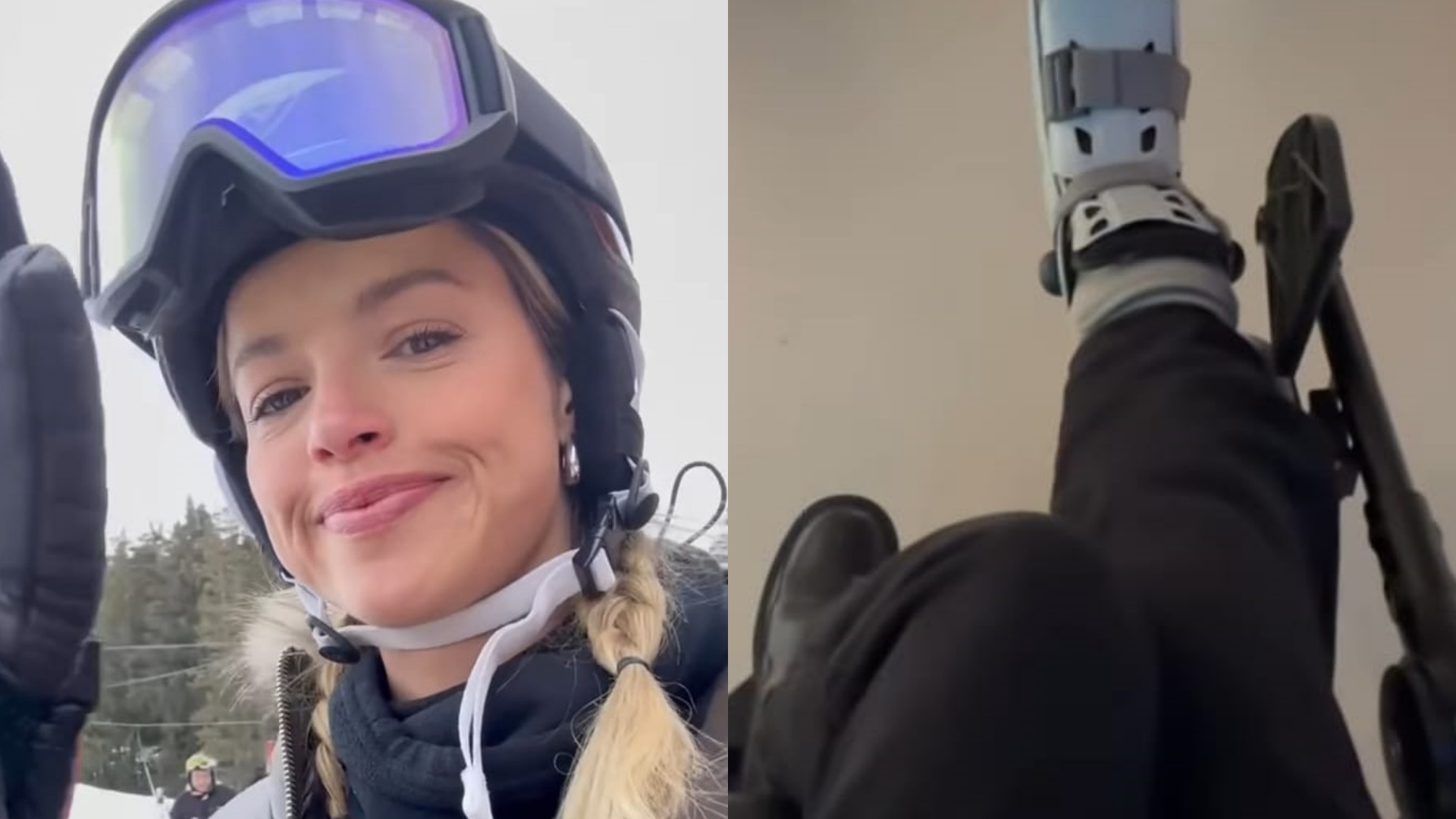 Agatha Moreira tranquiliza os fãs após sofrer acidente na neve: “Está tudo bem”