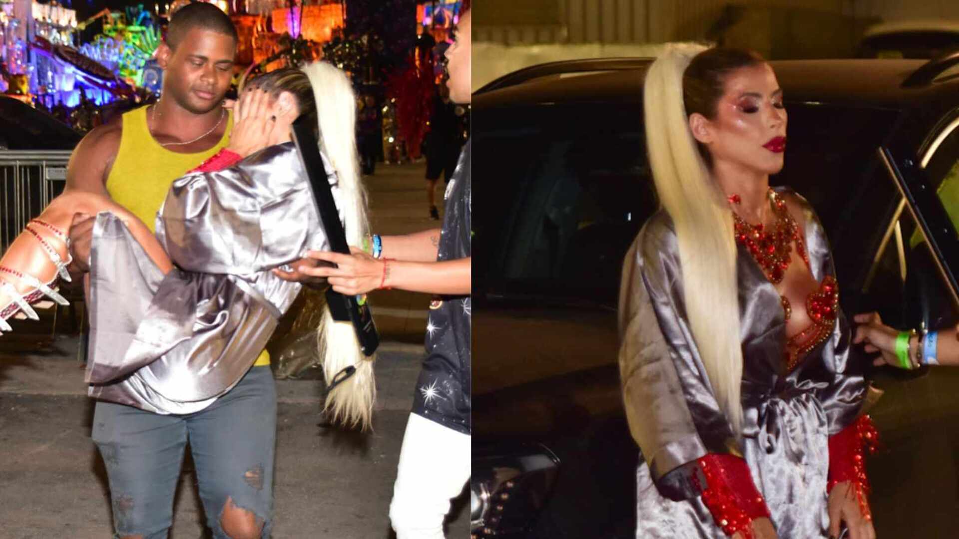 Ana Paula Minerato passa mal antes de desfile e é carregada