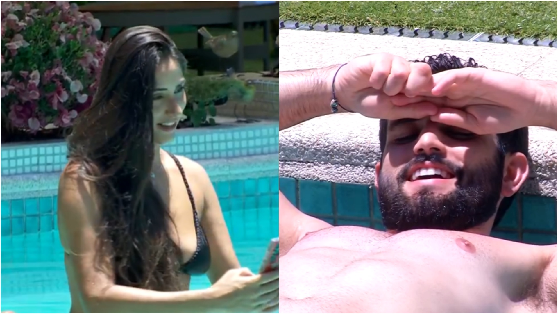 BBB 24: De biquíni, corpão de Anny arranca elogios de Alane e Matteus