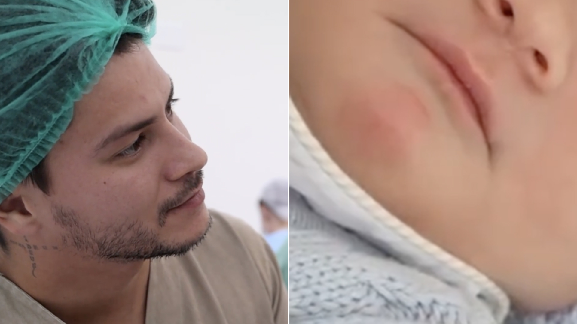Nasce Gabriel, filho de Arthur Aguiar e Jheny Santucci