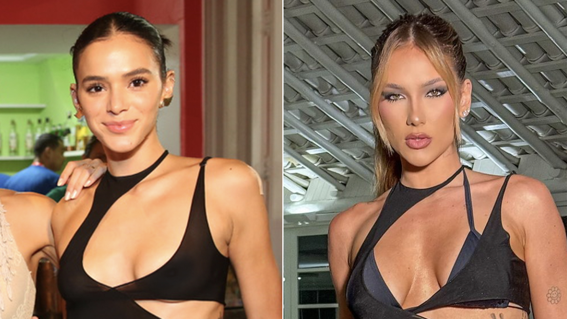 Mesmo look! Bruna Marquezine usa vestido que já apareceu em Virginia Fonseca