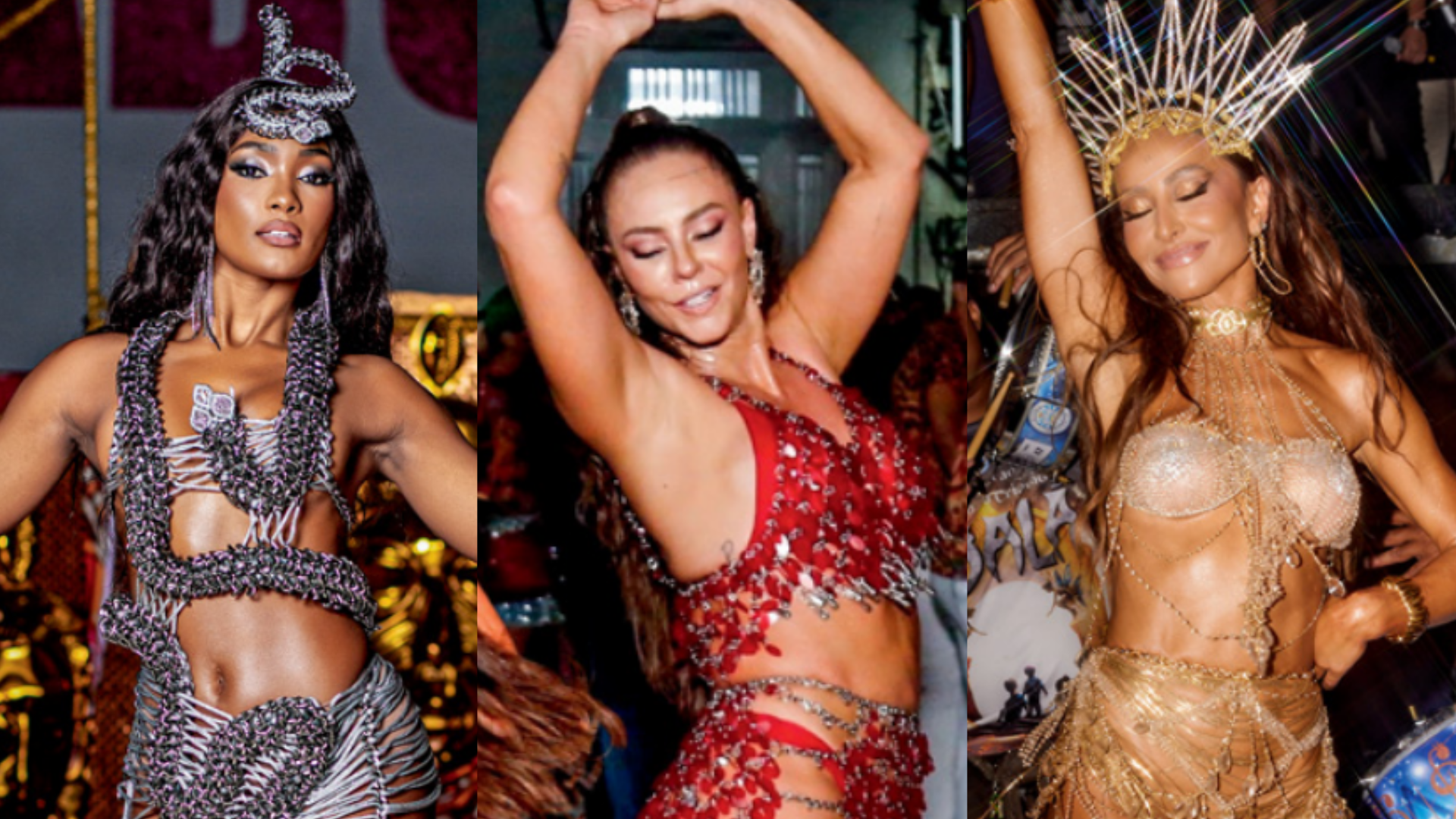 Paolla Oliveira, Sabrina Sato e Erika Januza levam beleza, empoderamento e força à avenida
