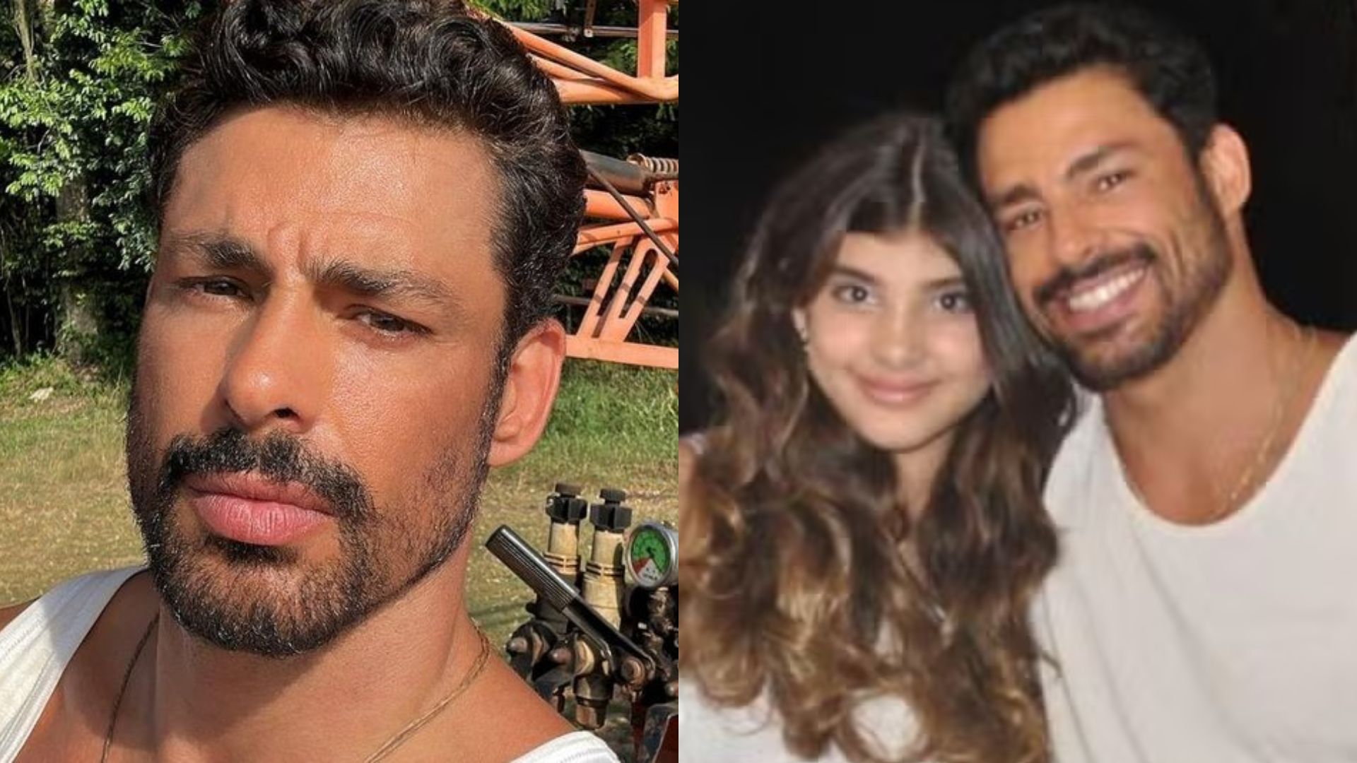 Cauã Reymond aproveita dia de descanso em passeio com a filha, Sofia