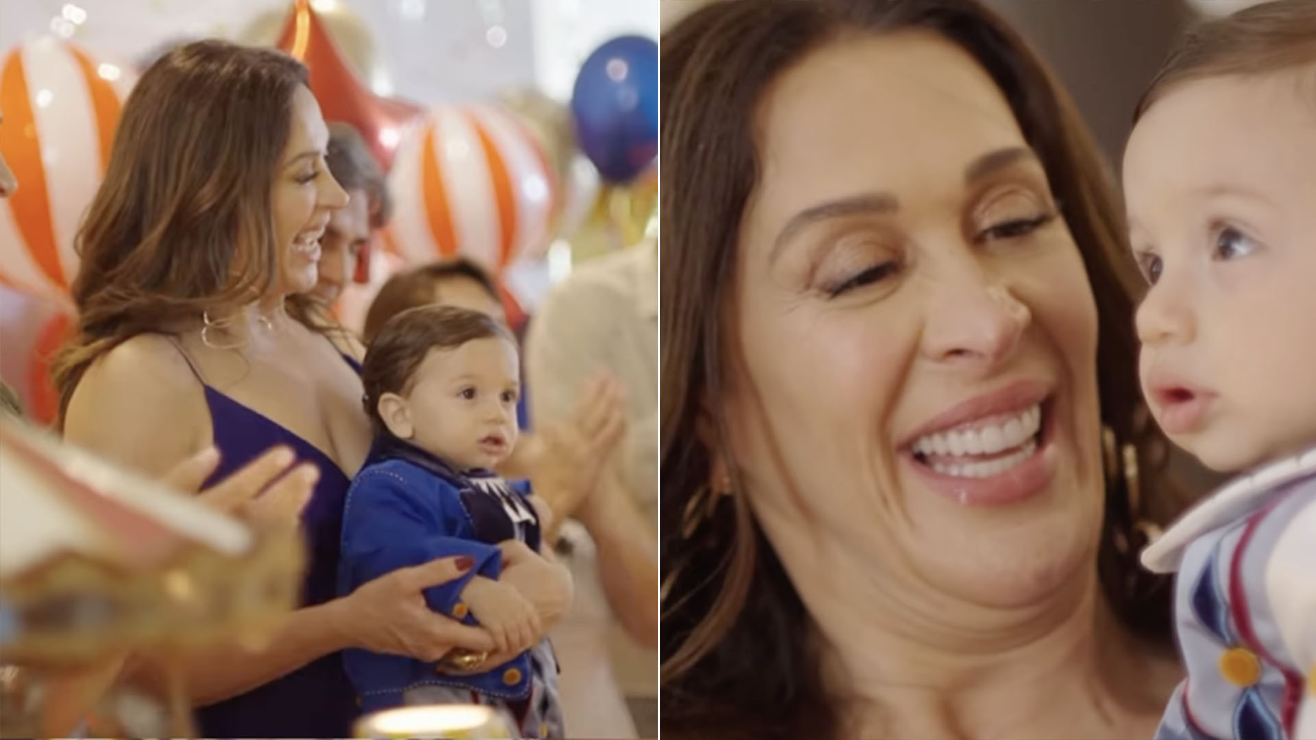 Claudia Raia comemora o primeiro ano de vida do filho caçula, Luca