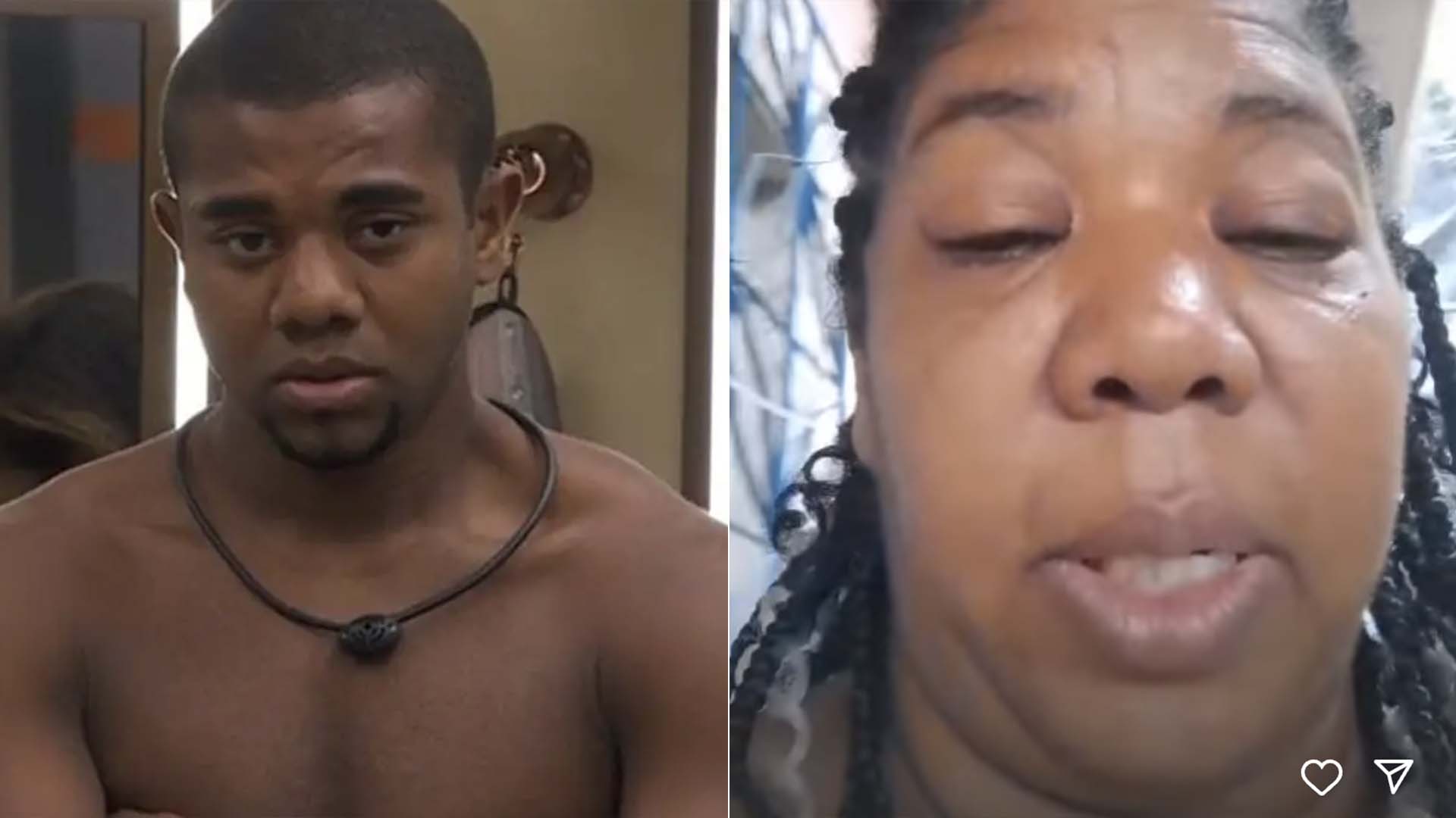 Mãe de Davi, do BBB 24, mostra situação de sua casa que corre risco de deslizamento