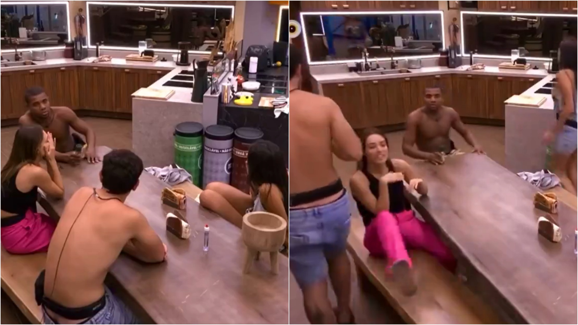 BBB 24: Davi solta pum na cozinha e espanta brothers; Veja o vídeo!