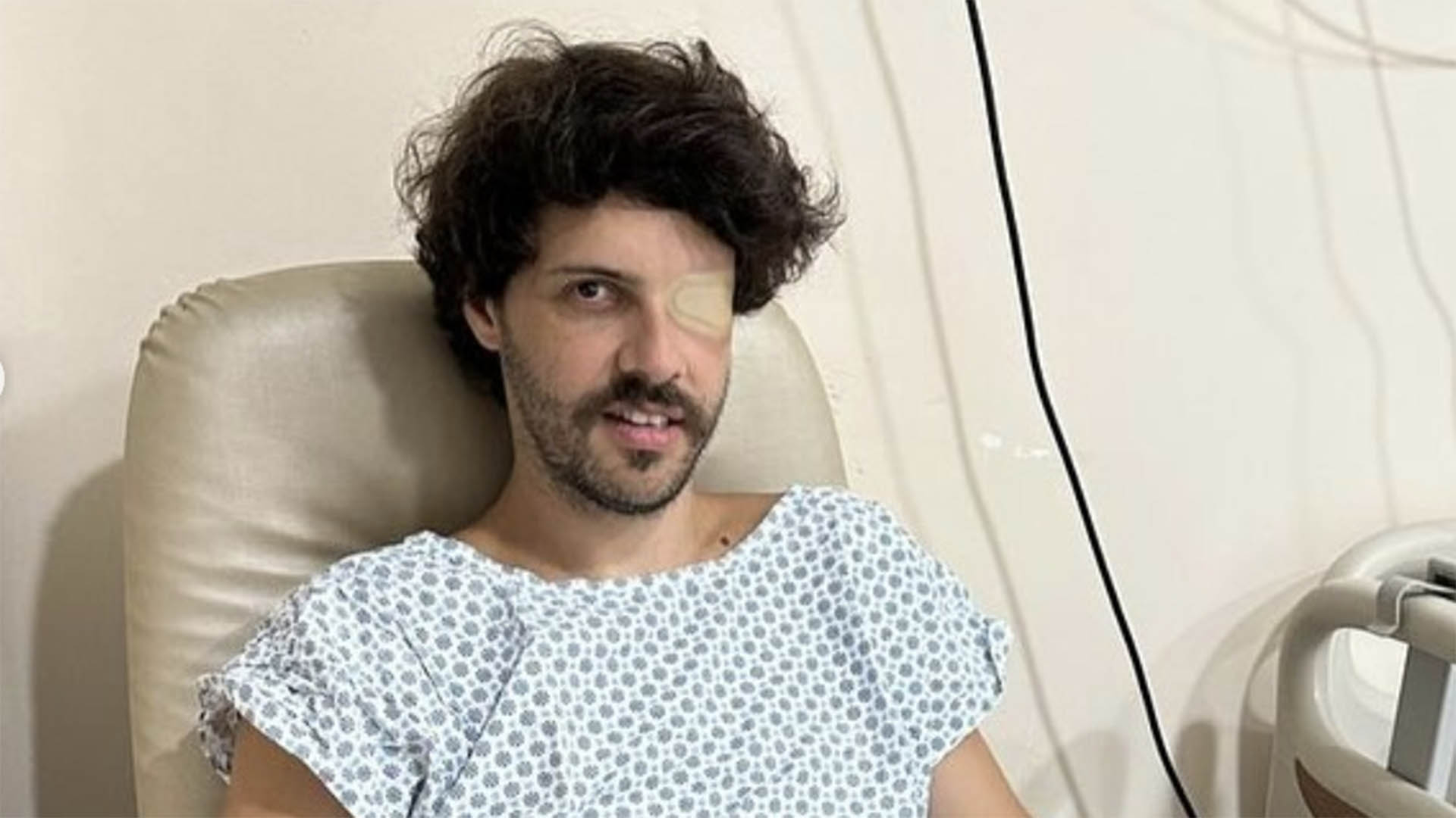 Diogo Defante passa por cirurgia no olho: ‘Não pude mais adiar’
