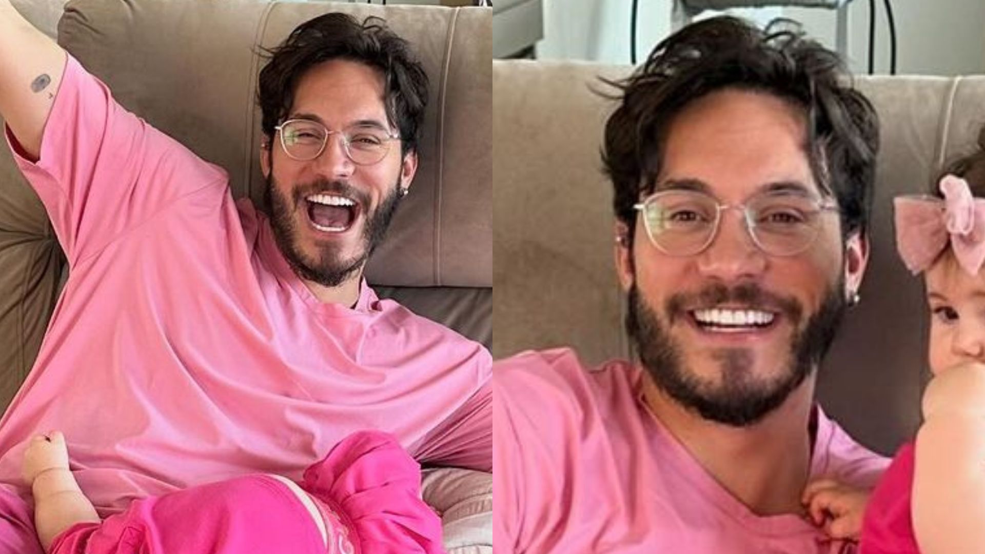 Eliezer mata a saudade de sua filha, Lua, após viagem: “Papai voltou”