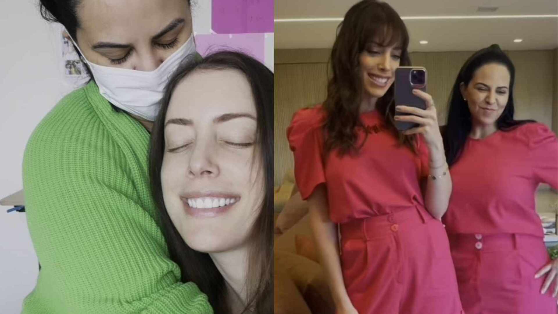 Fabiana Justus relembra momentos especiais com babá de suas filhas
