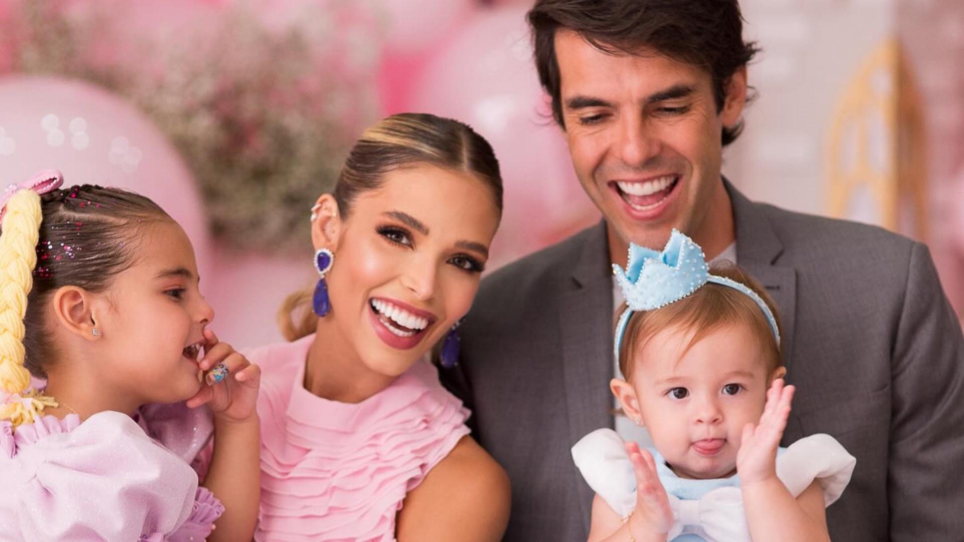 Com festão, Carol Dias e Kaká celebram aniversário de 1 ano da filha caçula