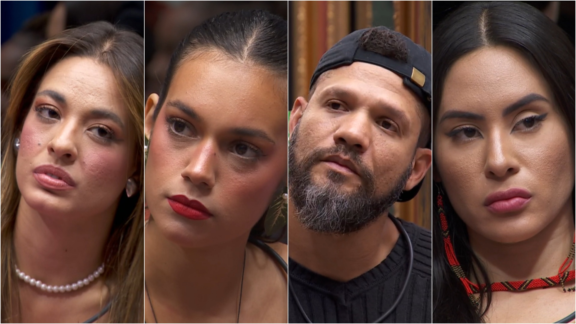 BBB 24: Beatriz, Alane, Juninho e Isabelle se enfrentam no paredão