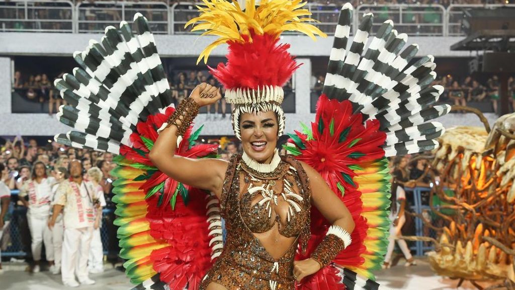Musa da Grande Rio, Gardênia Cavalcanti exalta escola no Carnaval: ‘Fez história’
