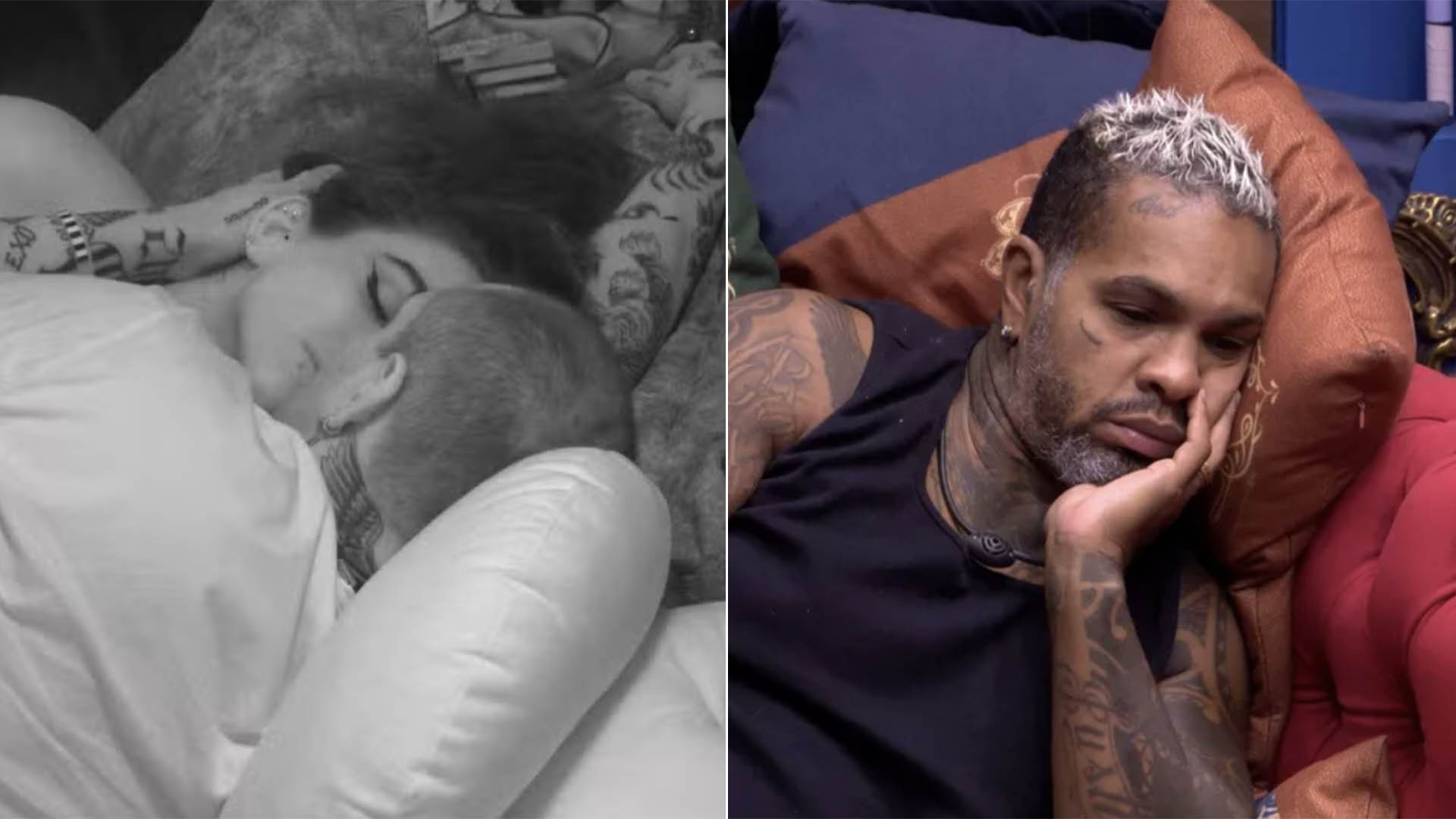 BBB 24: MC Bin Laden e Giovanna irritam Rodriguinho com beijos quentes