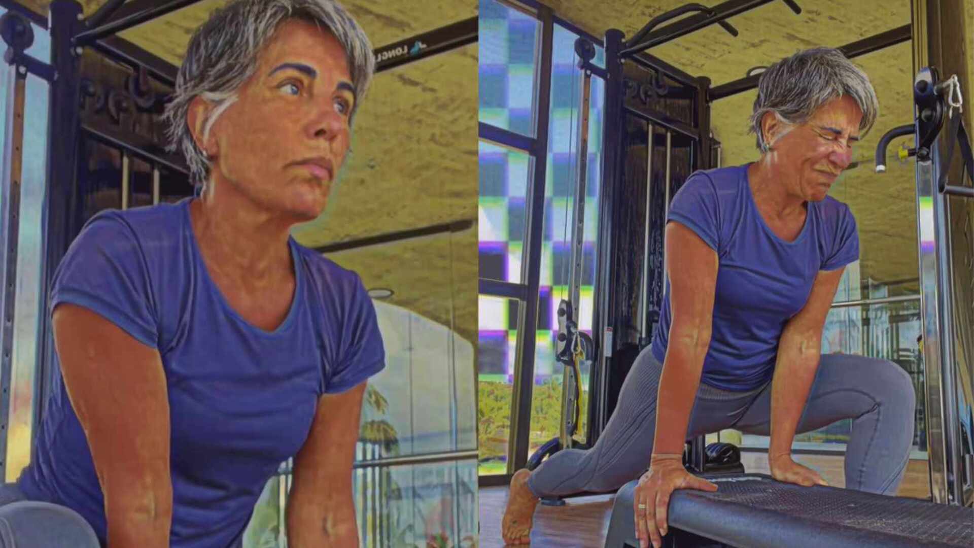 Que disposição! Gloria Pires impressiona ao mostrar seu treino na academia