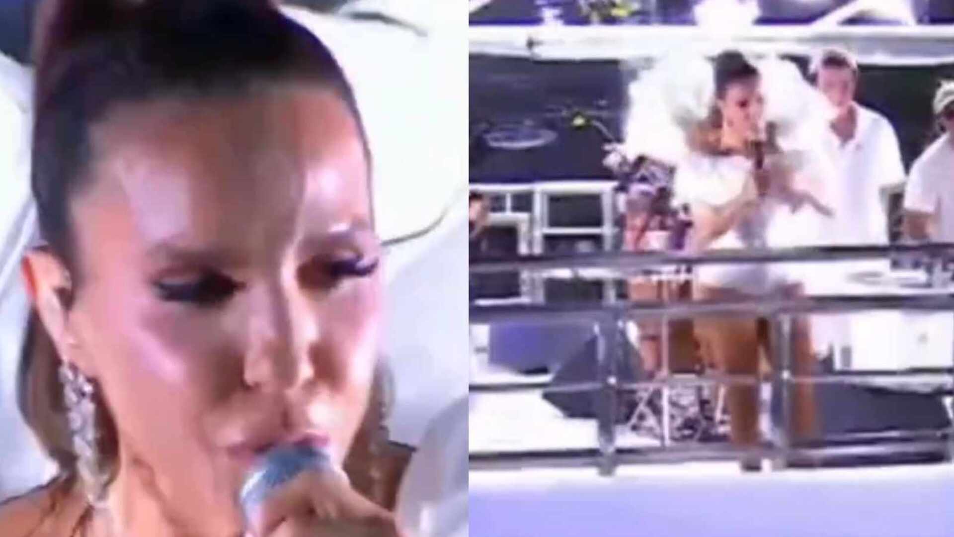 Ivete Sangalo interrompe show para socorrer fã que passou mal